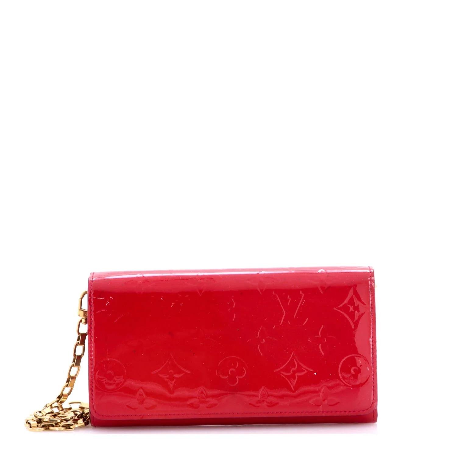 Patent leather clutch bag