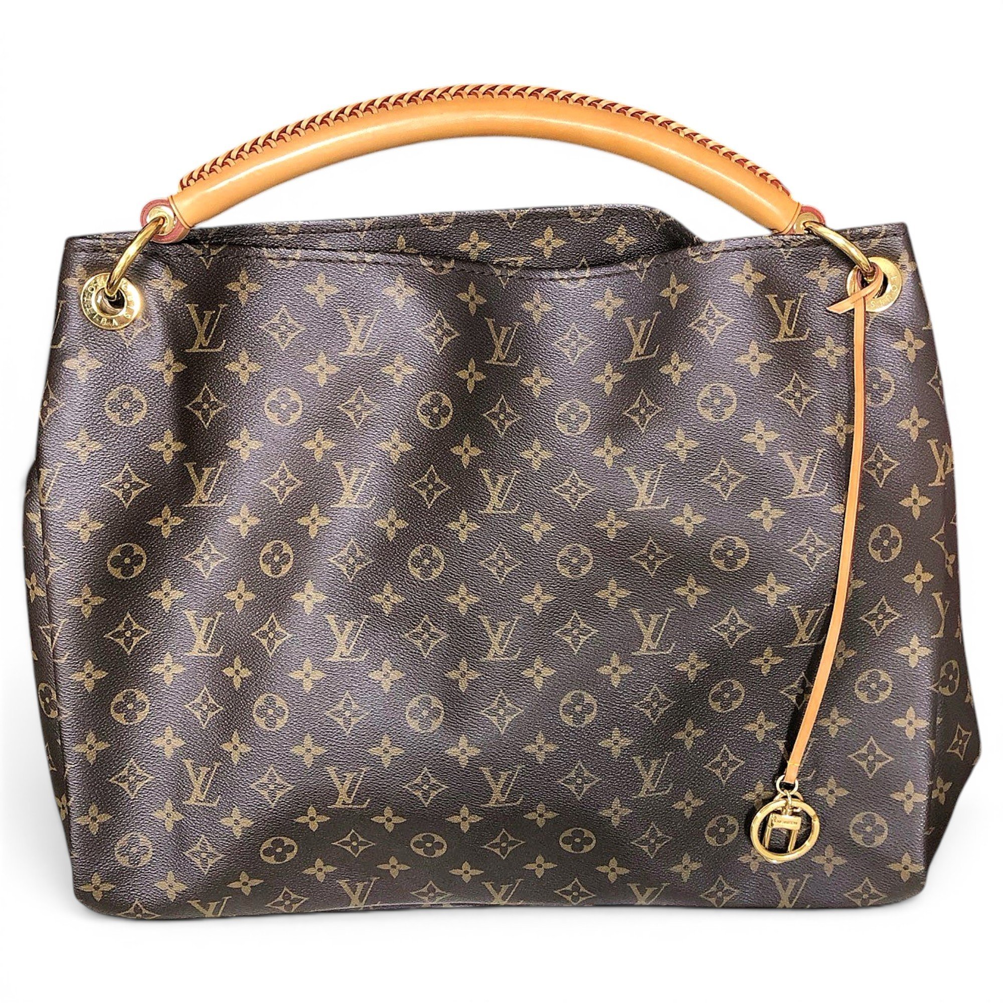 Artsy leather handbag