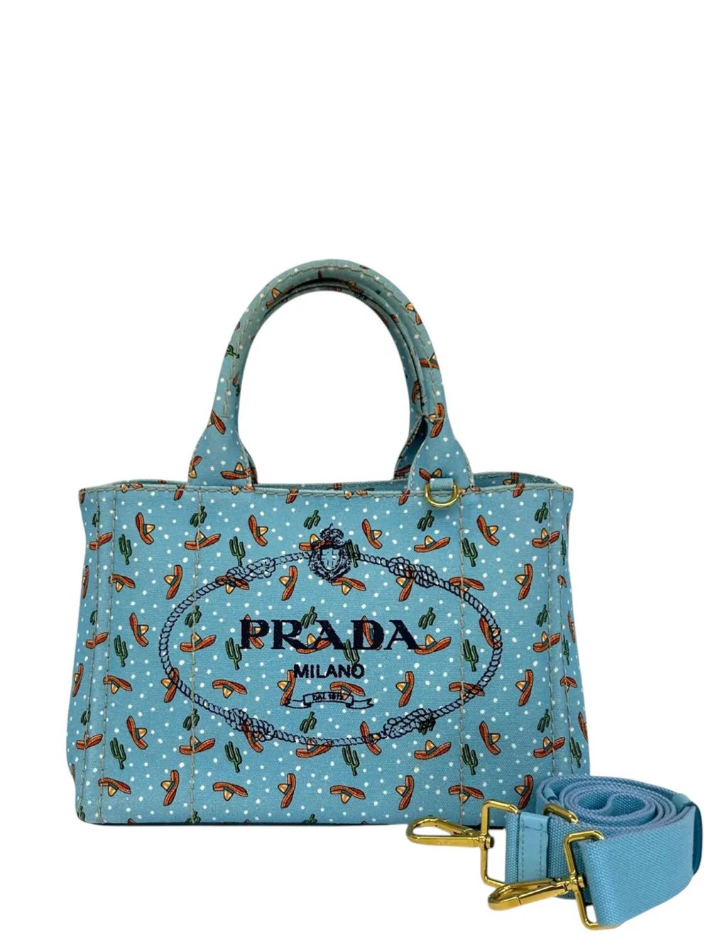 2013-2026 Small Canvas Canapa Logo Sombrero Tote satchel