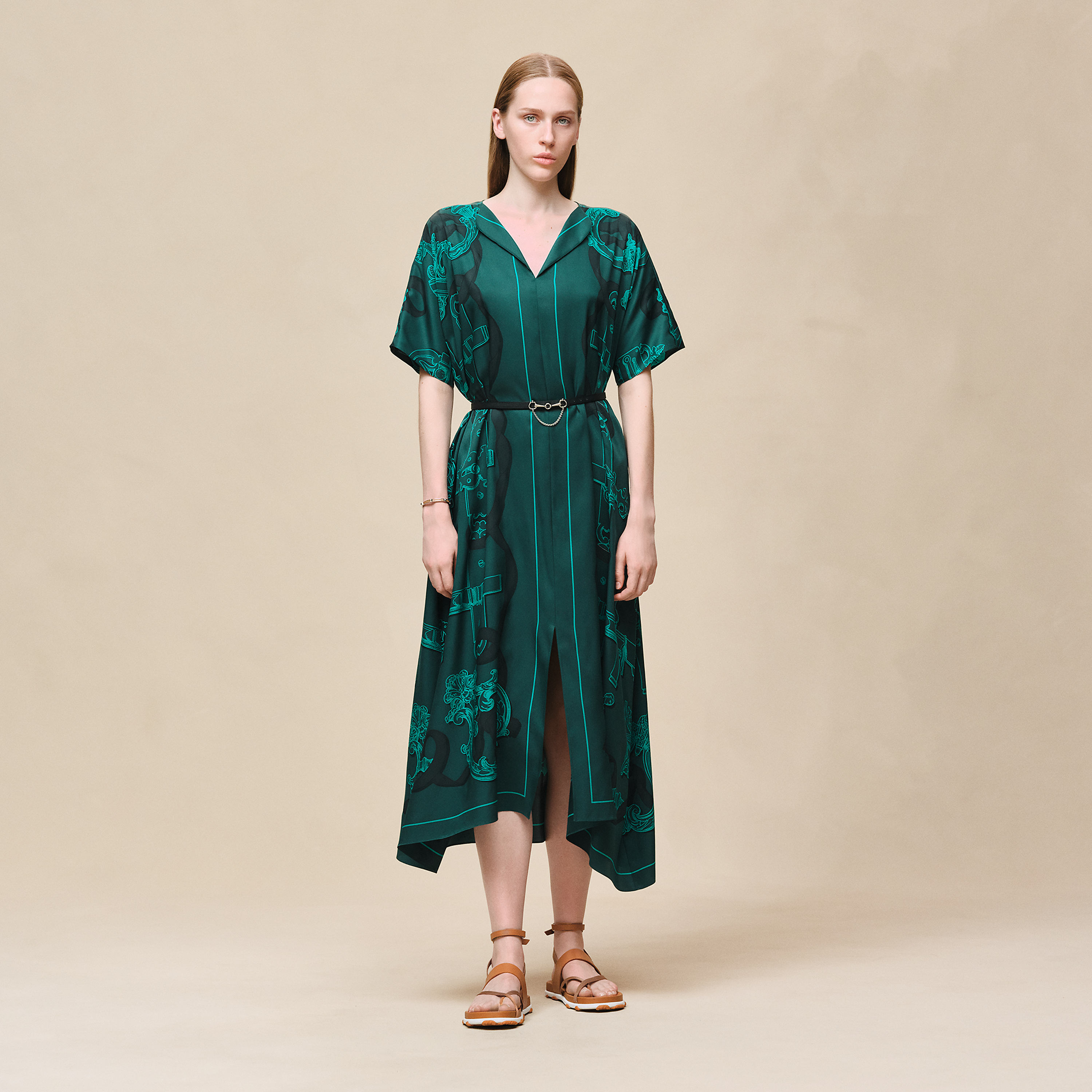 Caftan classique imprimé « Ferronnerie Remix »