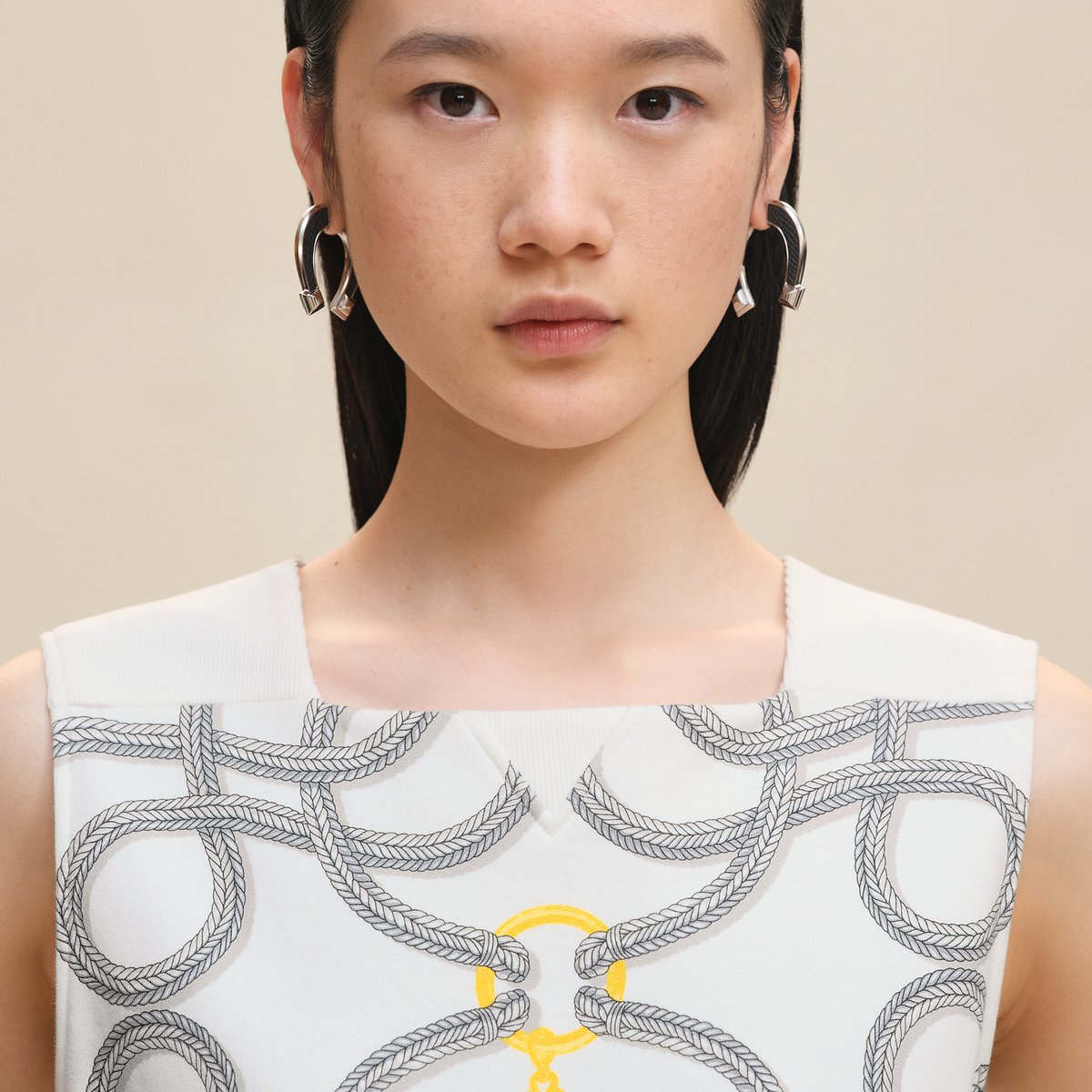 "Palefroi Remix" sleeveless dress