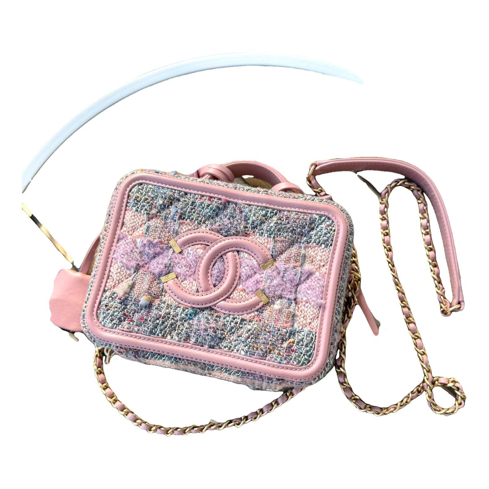 CC Filigree tweed crossbody bag
