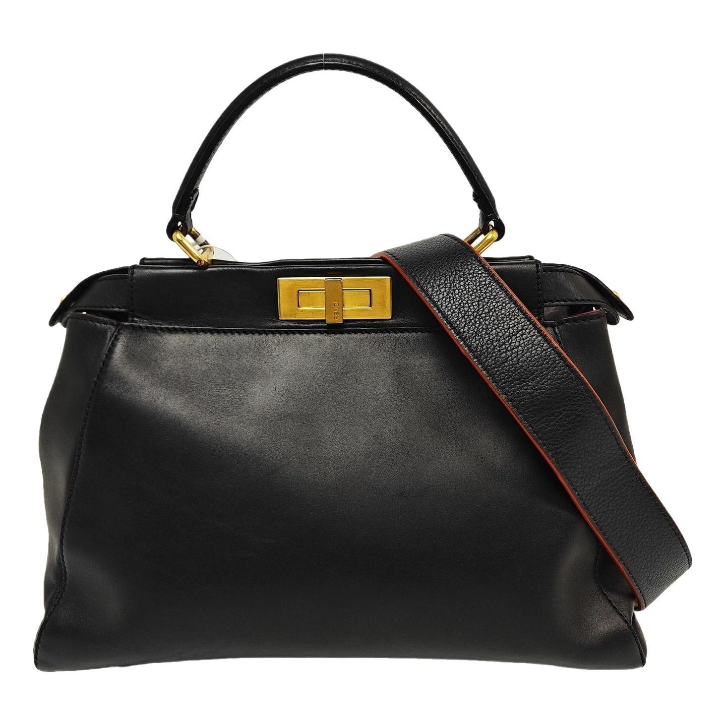 Peekaboo leather handbag