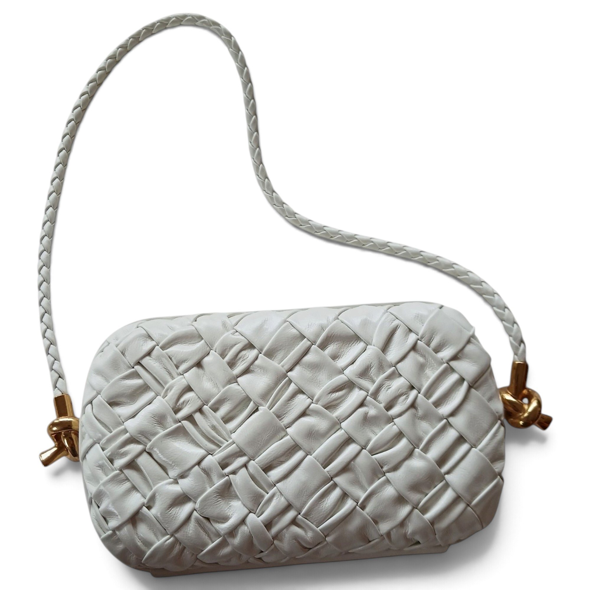 Knot leather handbag