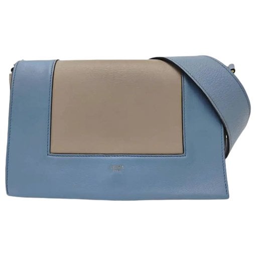 Frame leather handbag