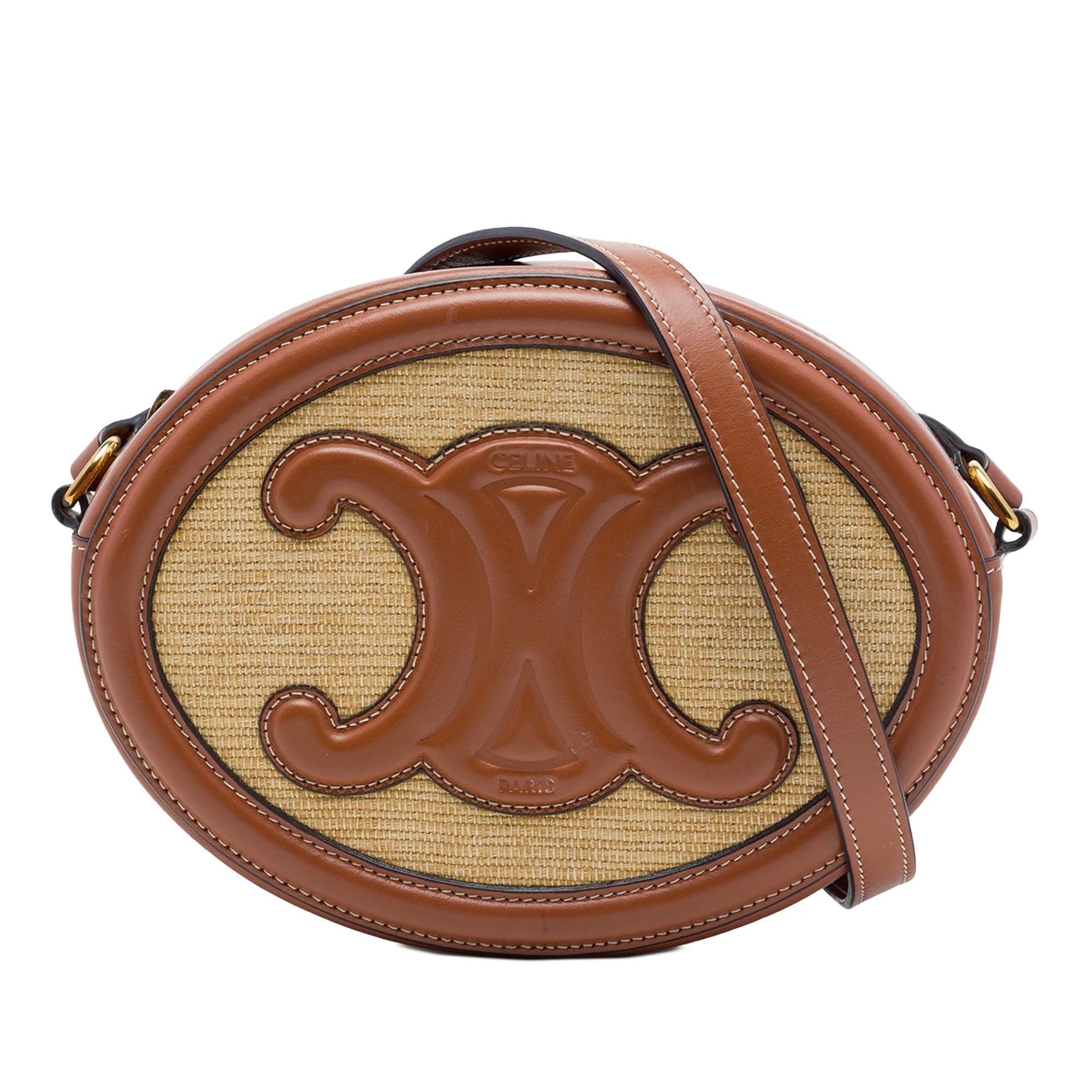 Triomphe pony-style calfskin handbag
