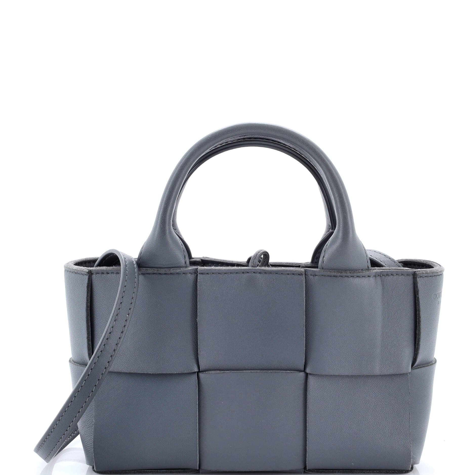Arco Tote Maxi Intrecciato Leather Candy