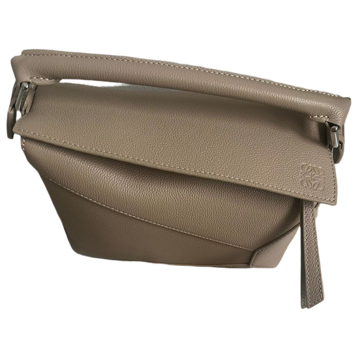 Puzzle leather handbag