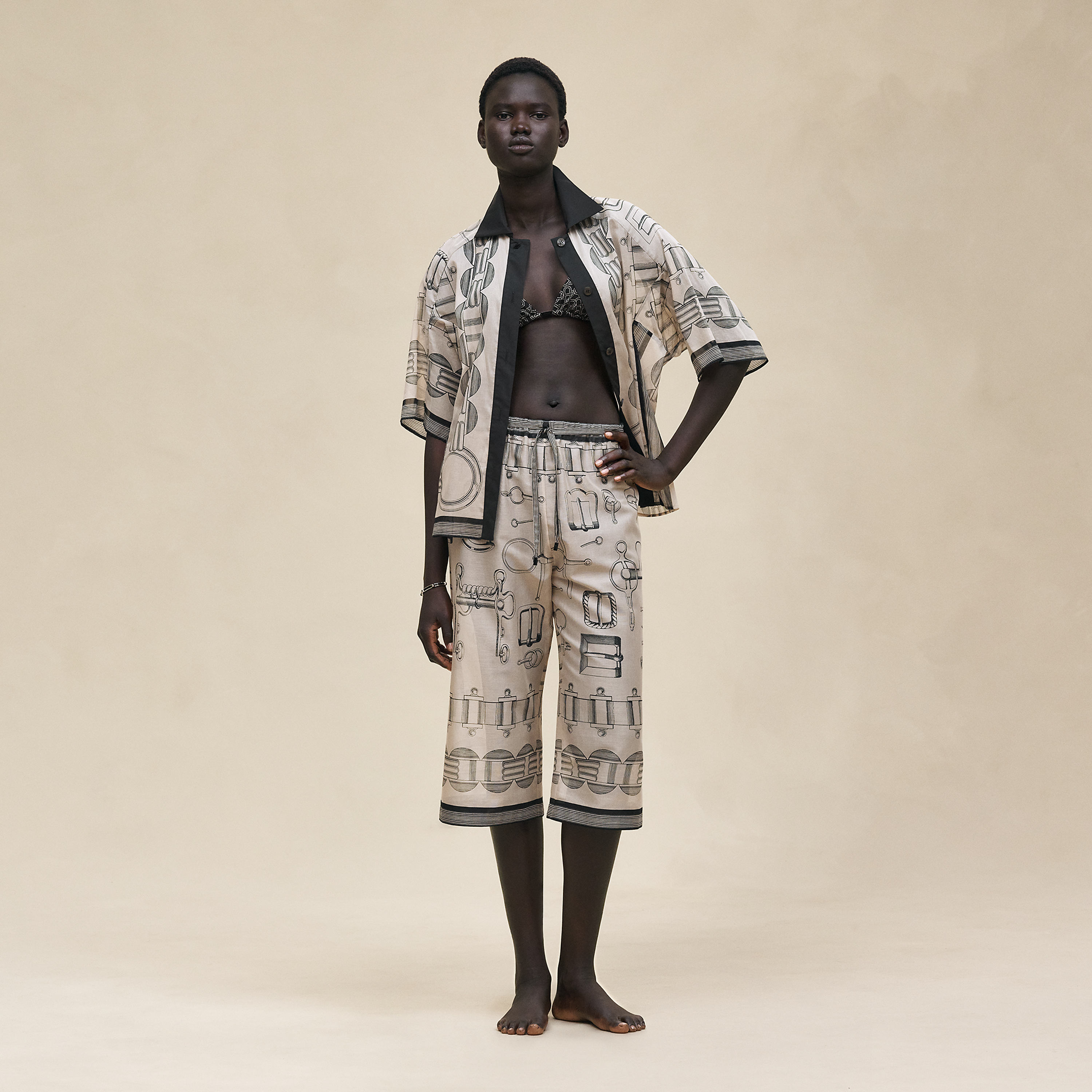 "Cahier du Colporteur" beach pants