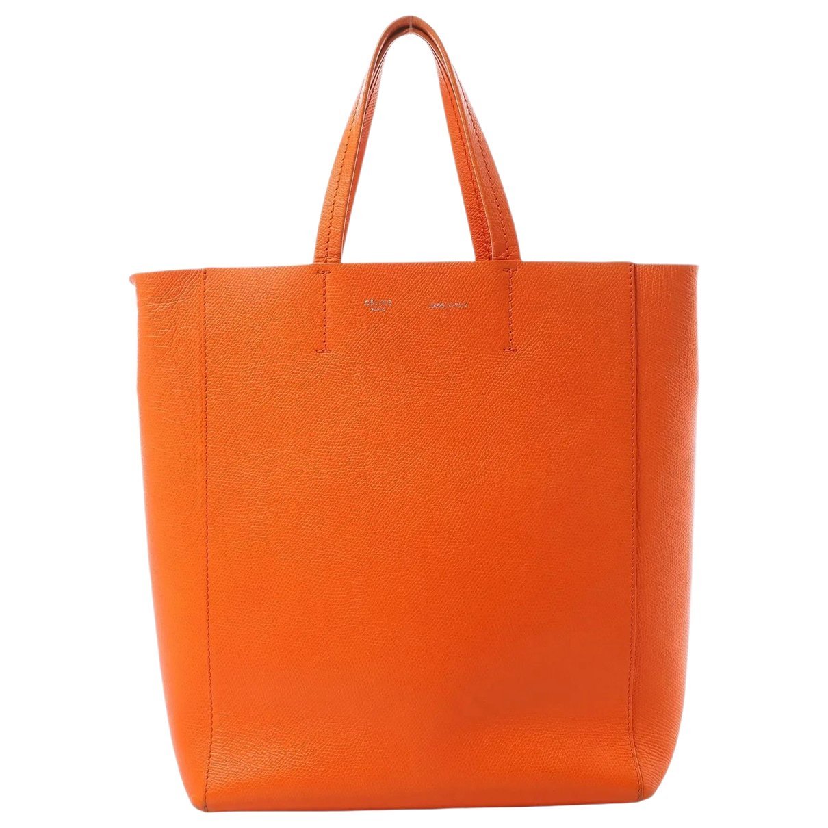 Cabas leather handbag
