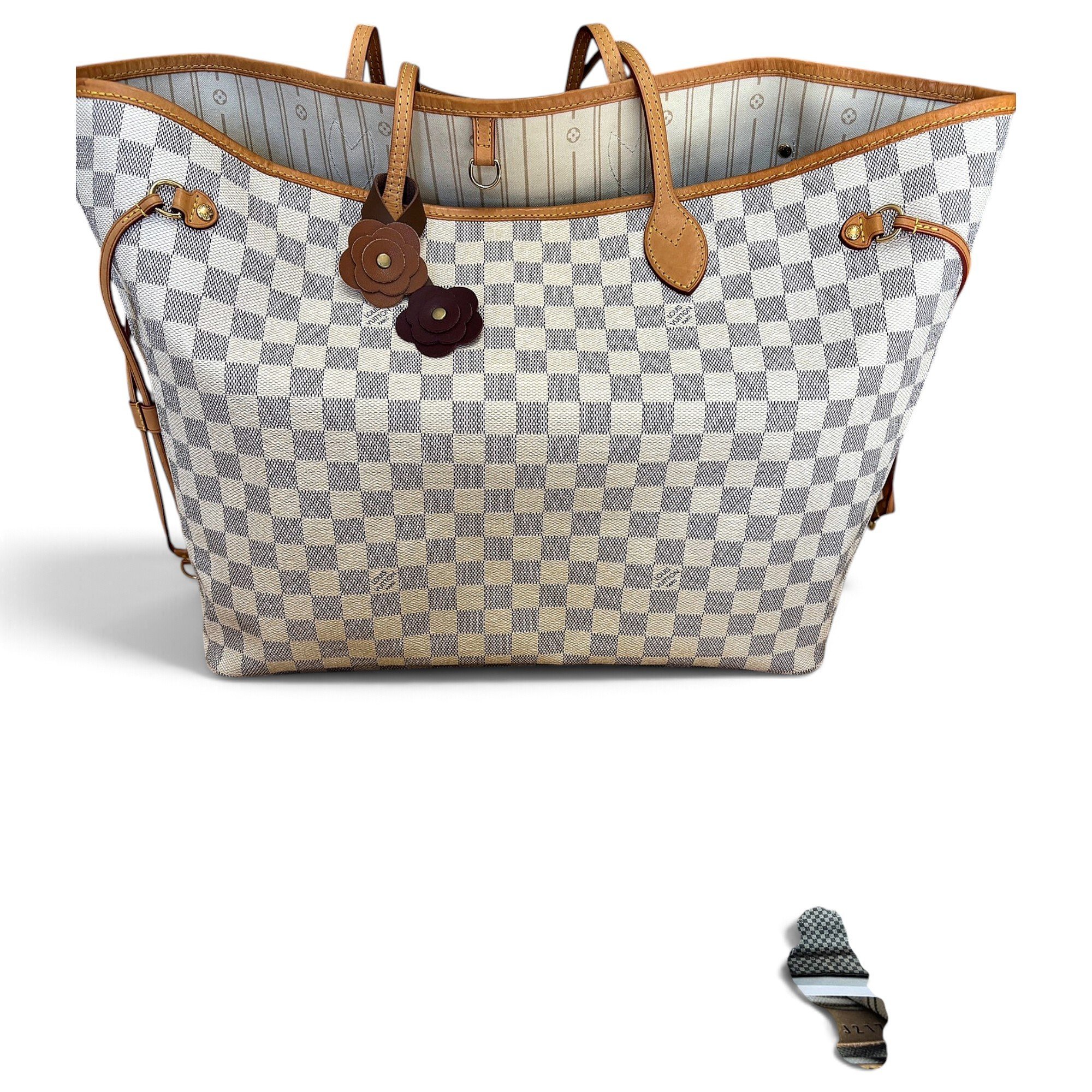 Louis Vuitton Neverfull leather tote