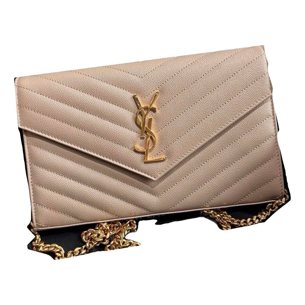 Portefeuille enveloppe leather handbag