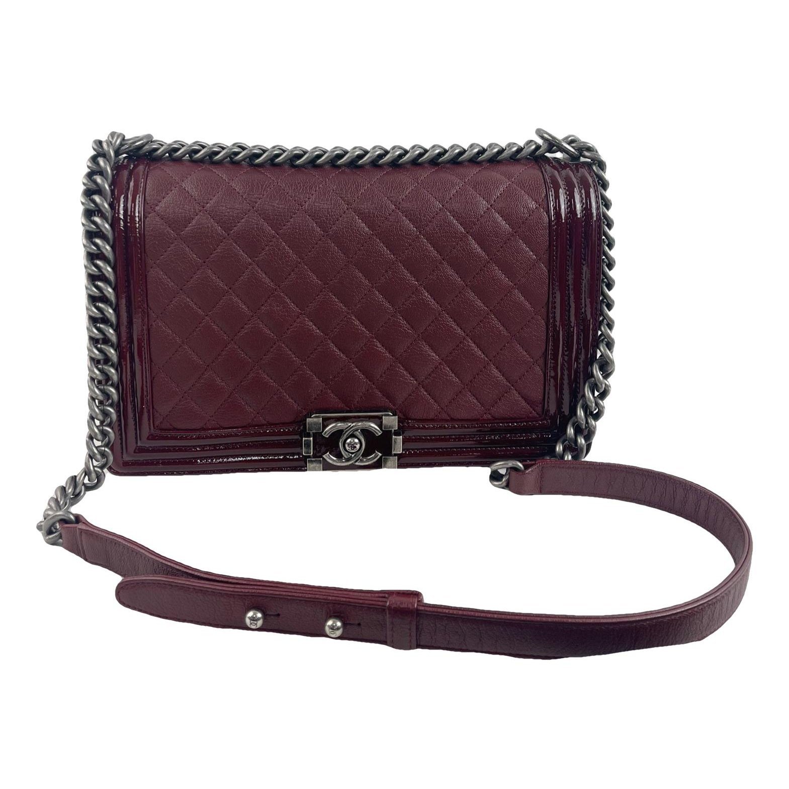 Boy leather crossbody bag