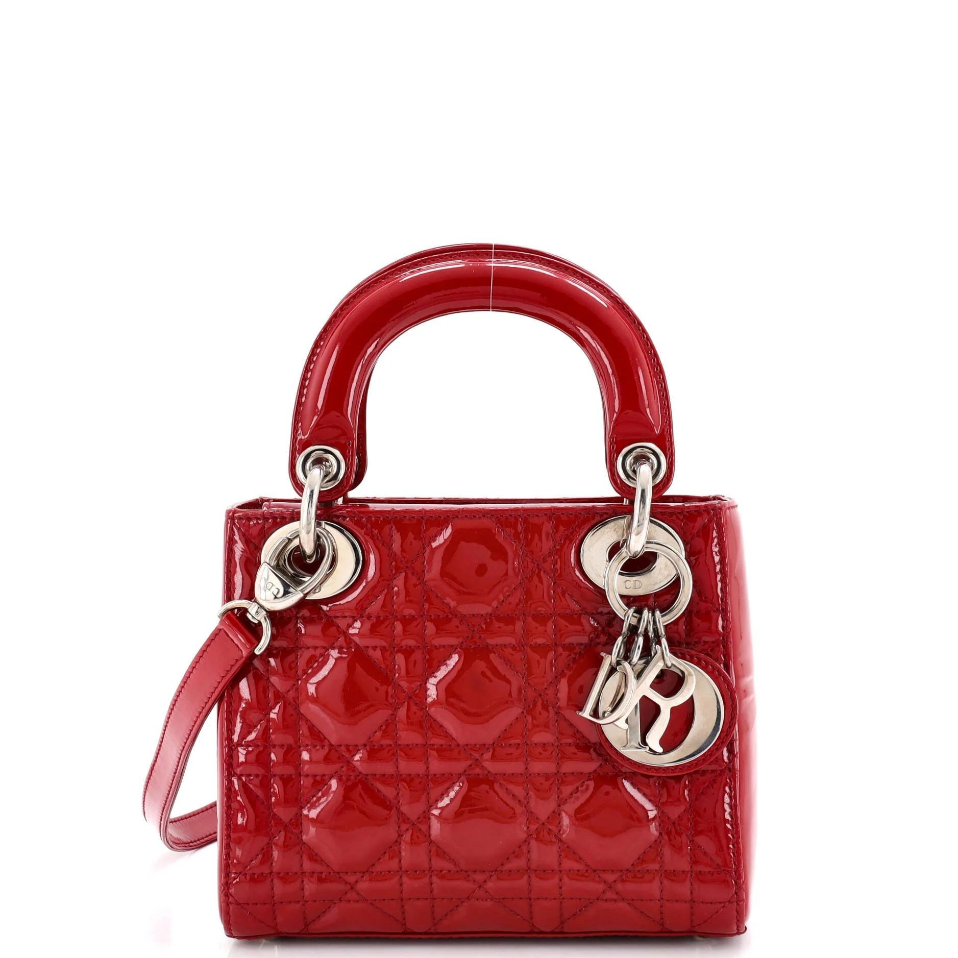 Patent leather handbag