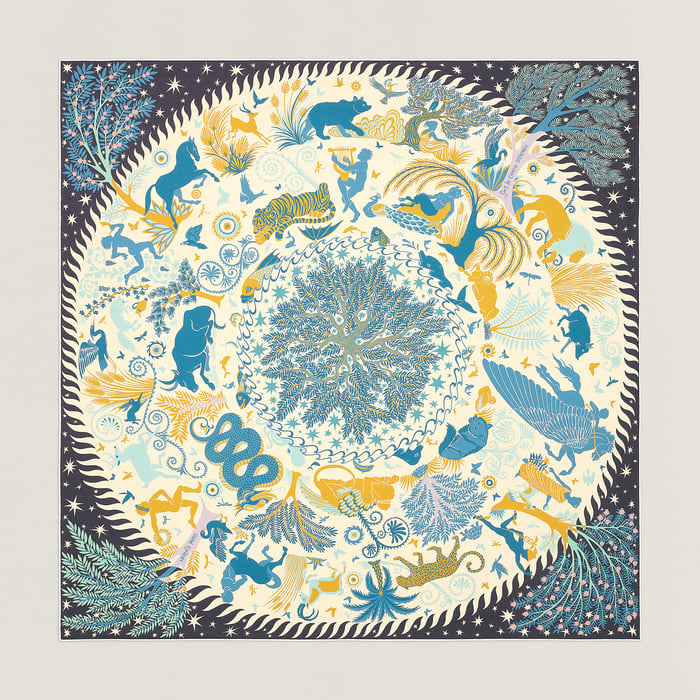 Sous Le Charme d'Orphee 더블 페이스 스카프 90