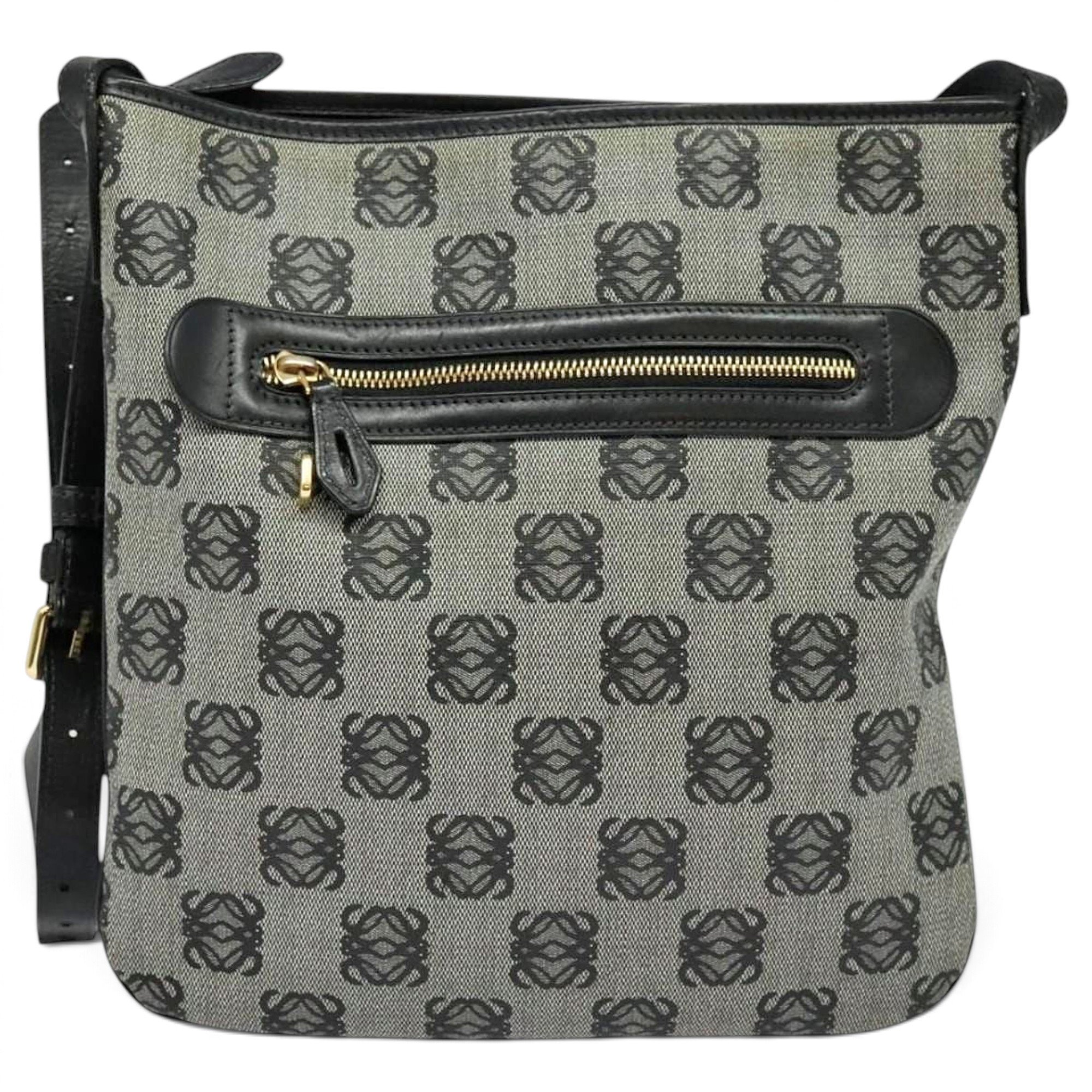 Anagram leather handbag