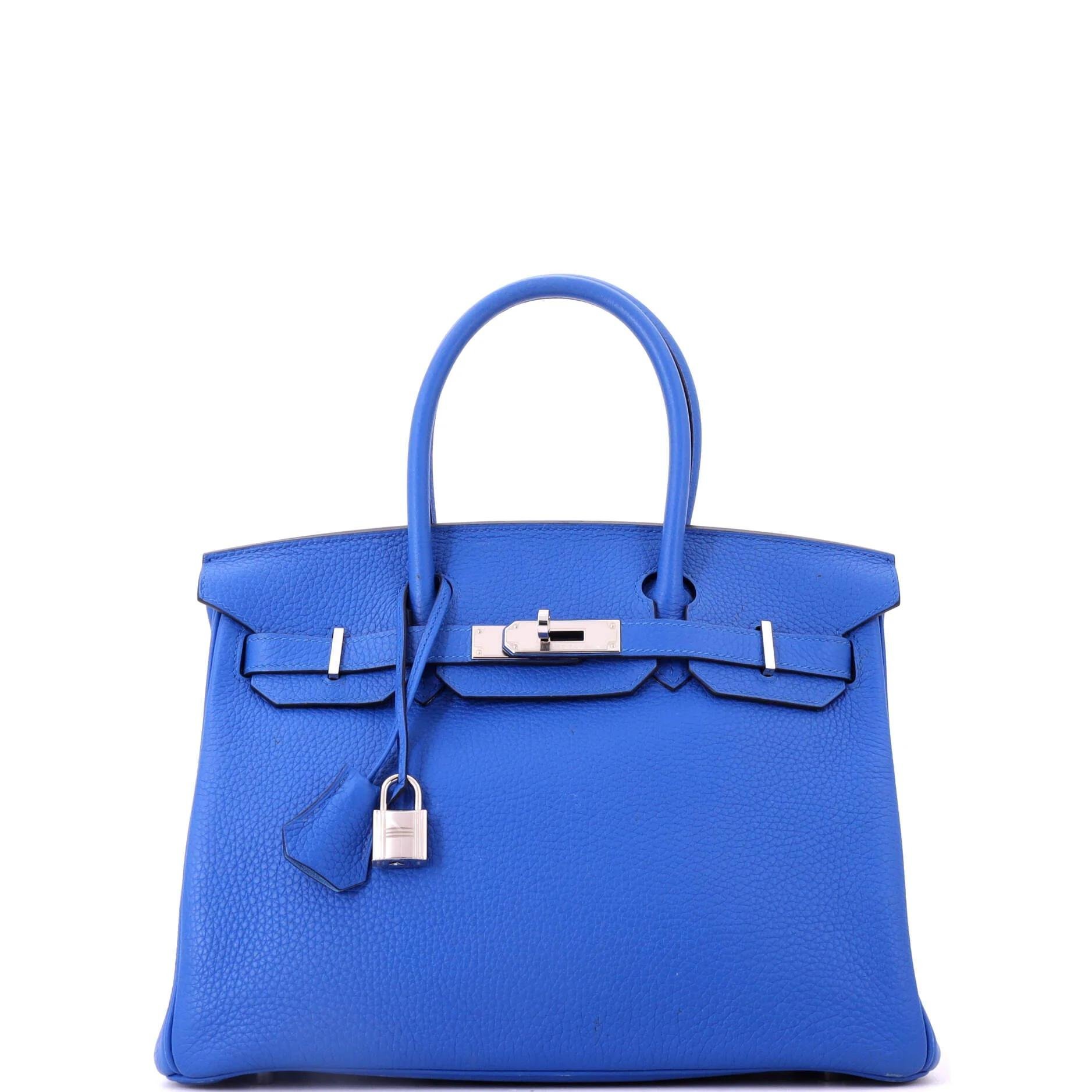 Hermes Birkin 30 Handbag Clemence Leather 2020