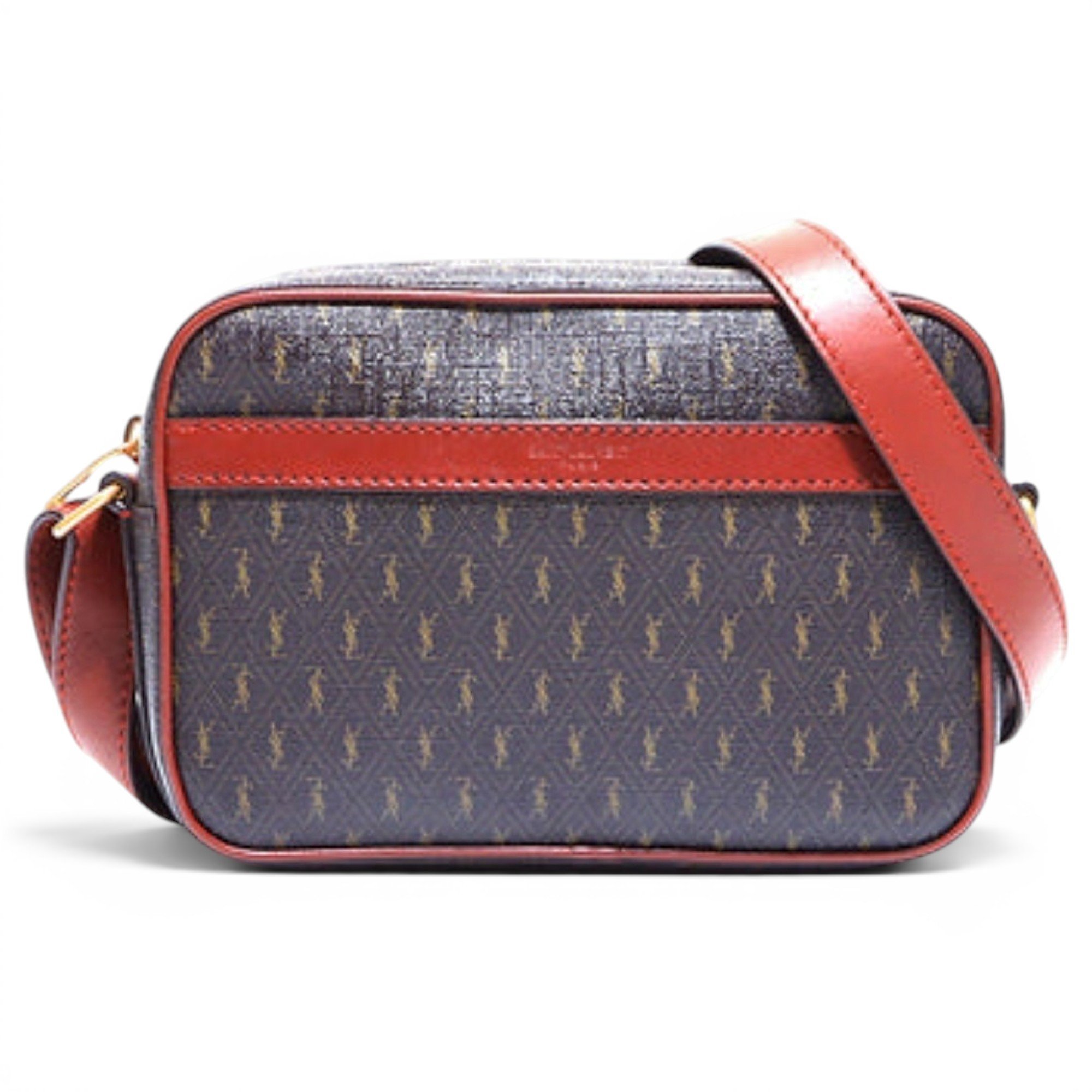 Camera Lou leather crossbody bag
