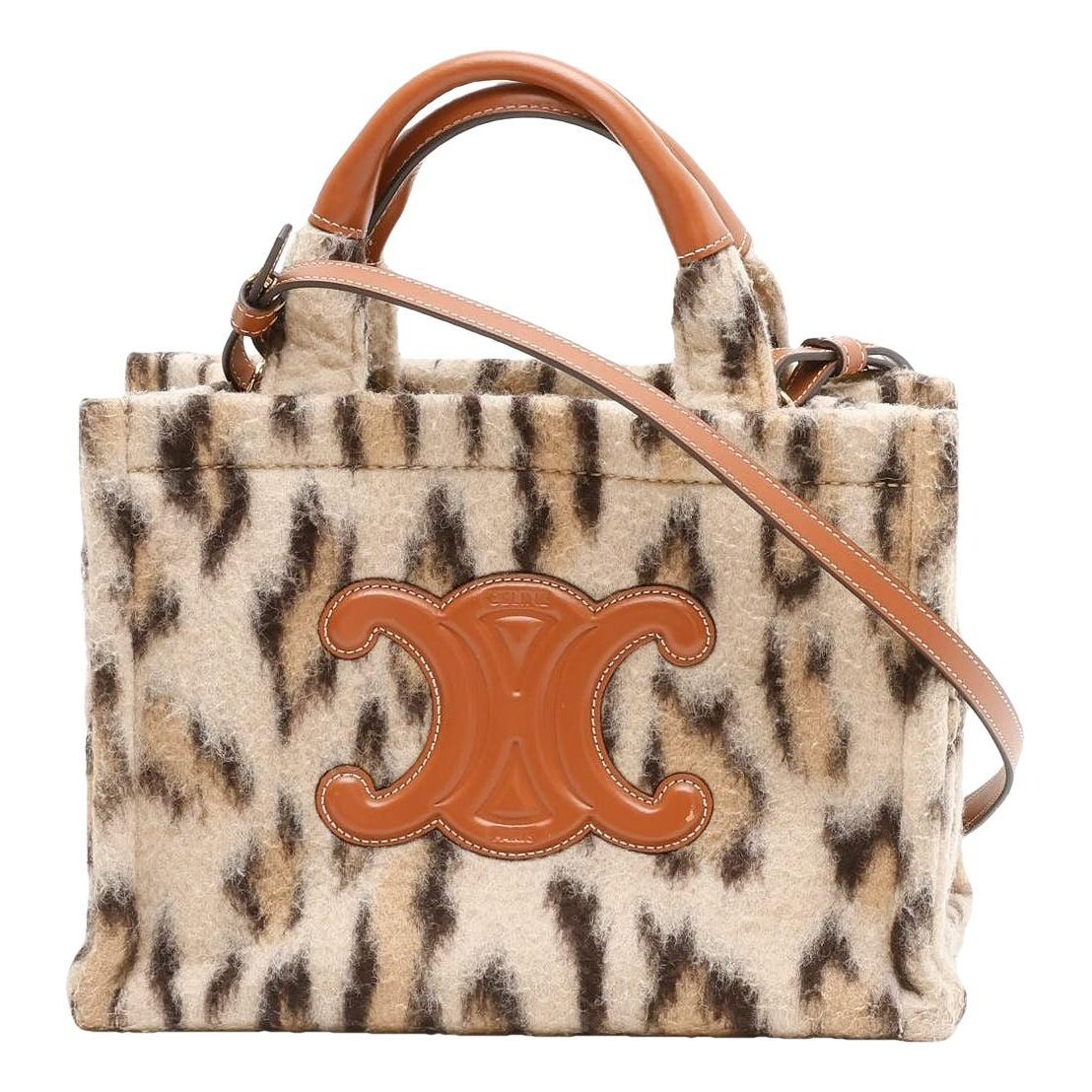 Triomphe wool handbag