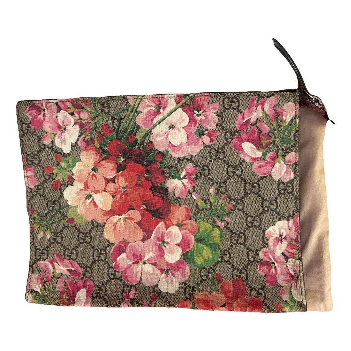 Leather clutch bag