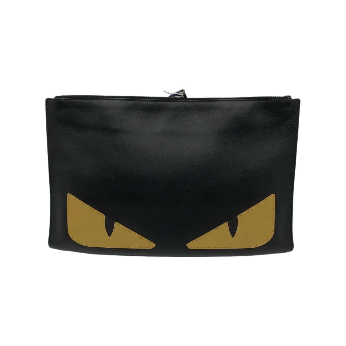 Leather clutch bag