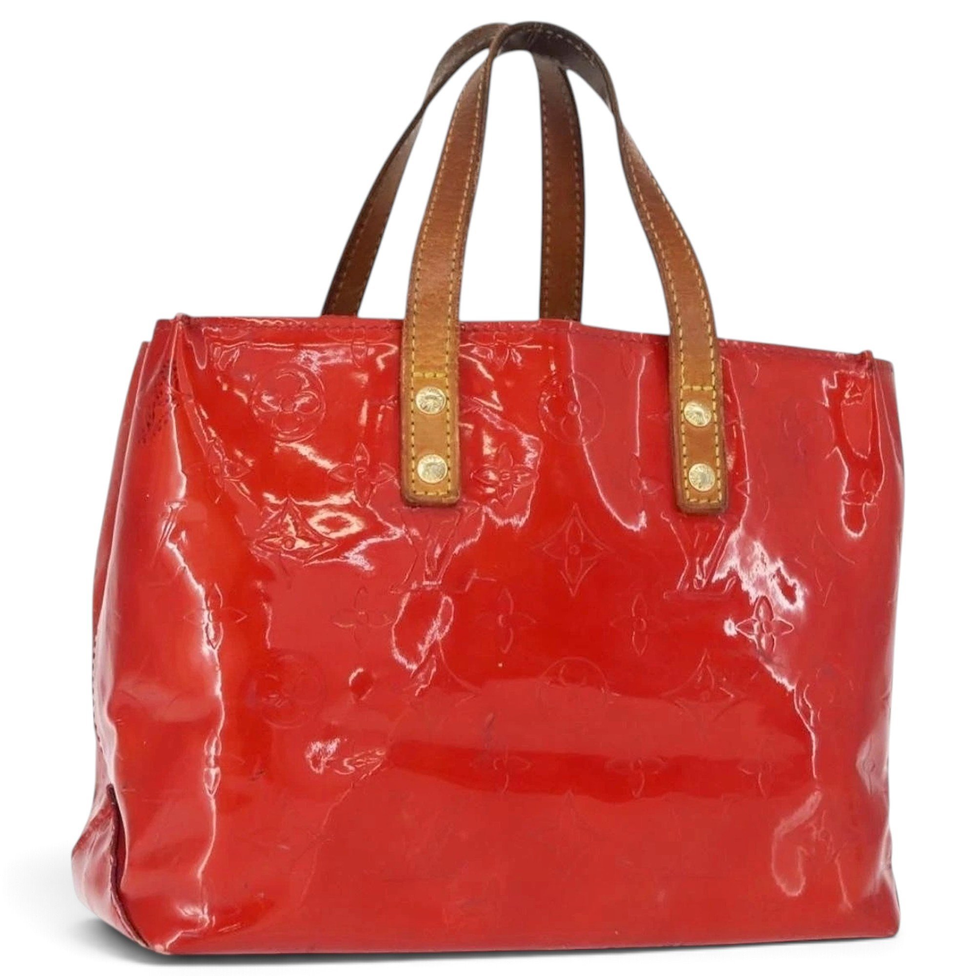 Patent leather handbag