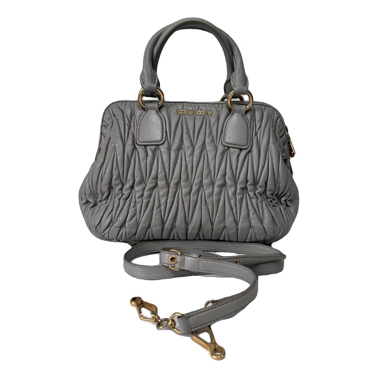 Matelassé leather crossbody bag