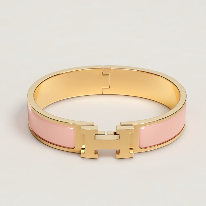 Rose Candeur Clic H Bracelet