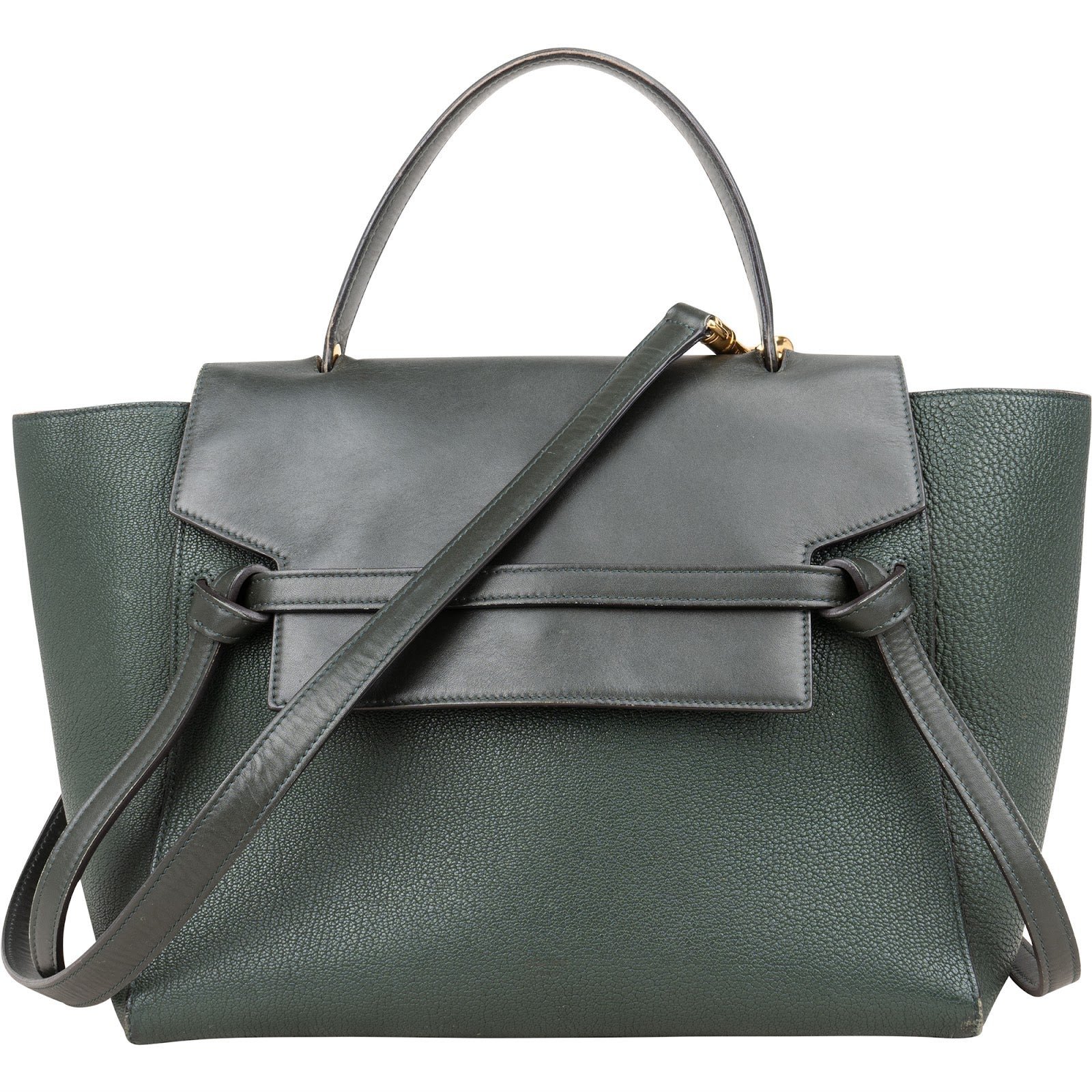 Belt leather handbag