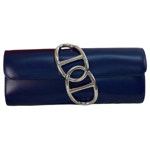 Egée leather clutch bag