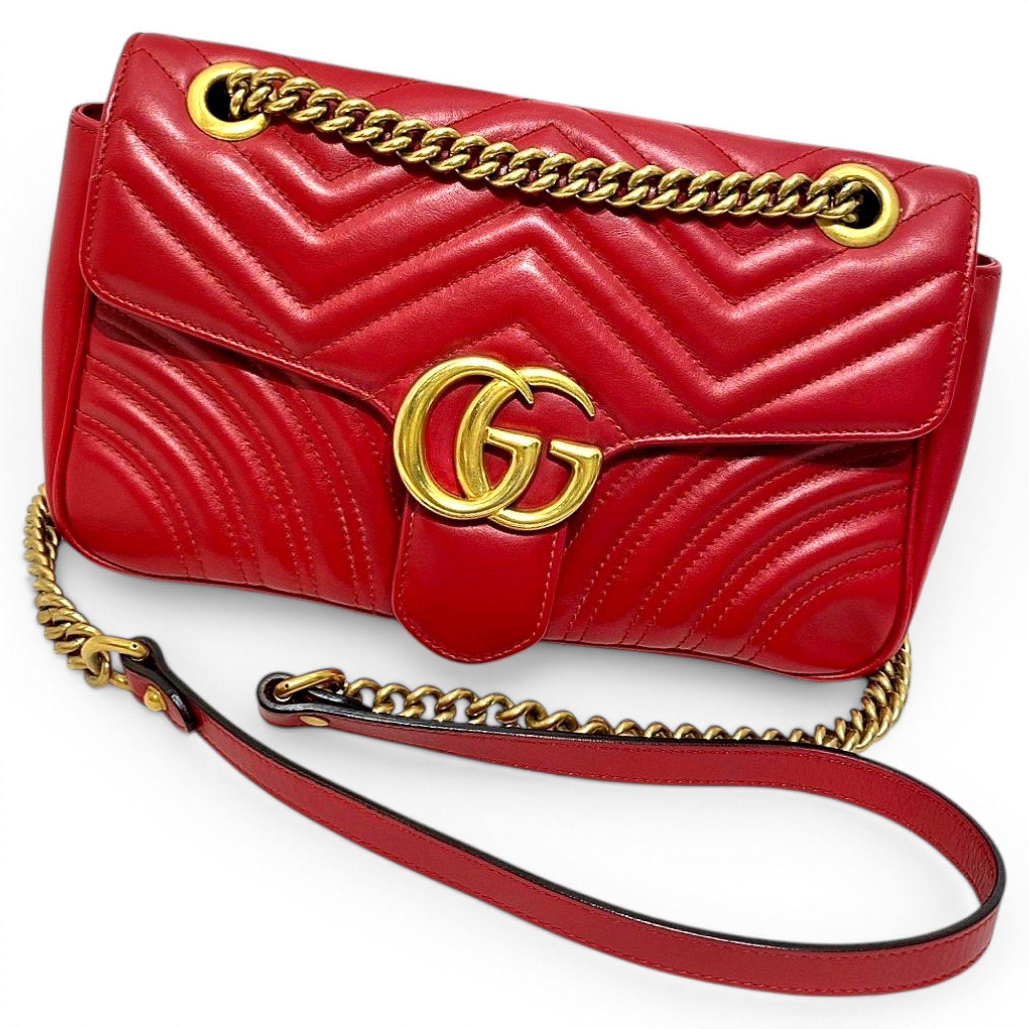 GG Marmont Flap leather handbag