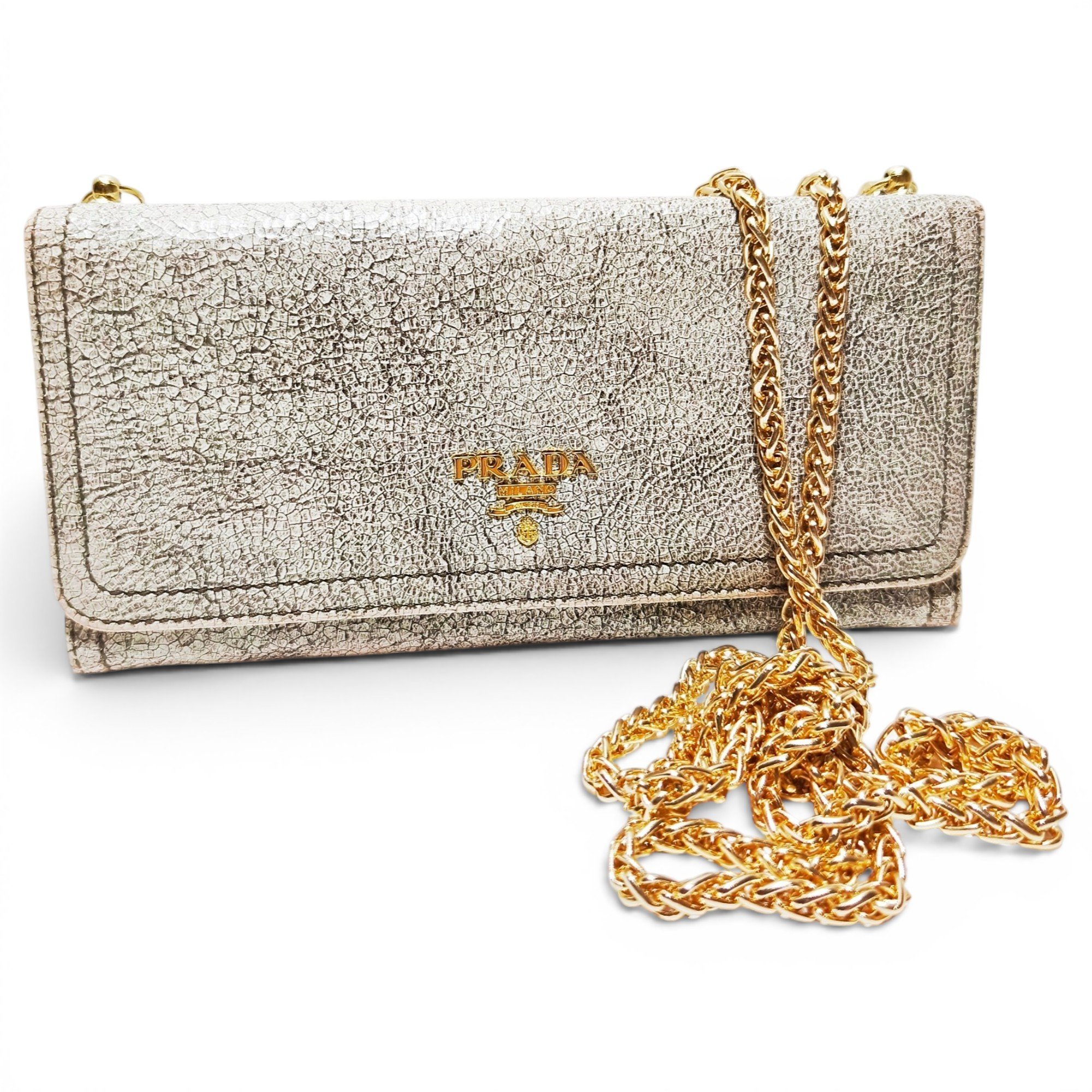 Leather clutch bag