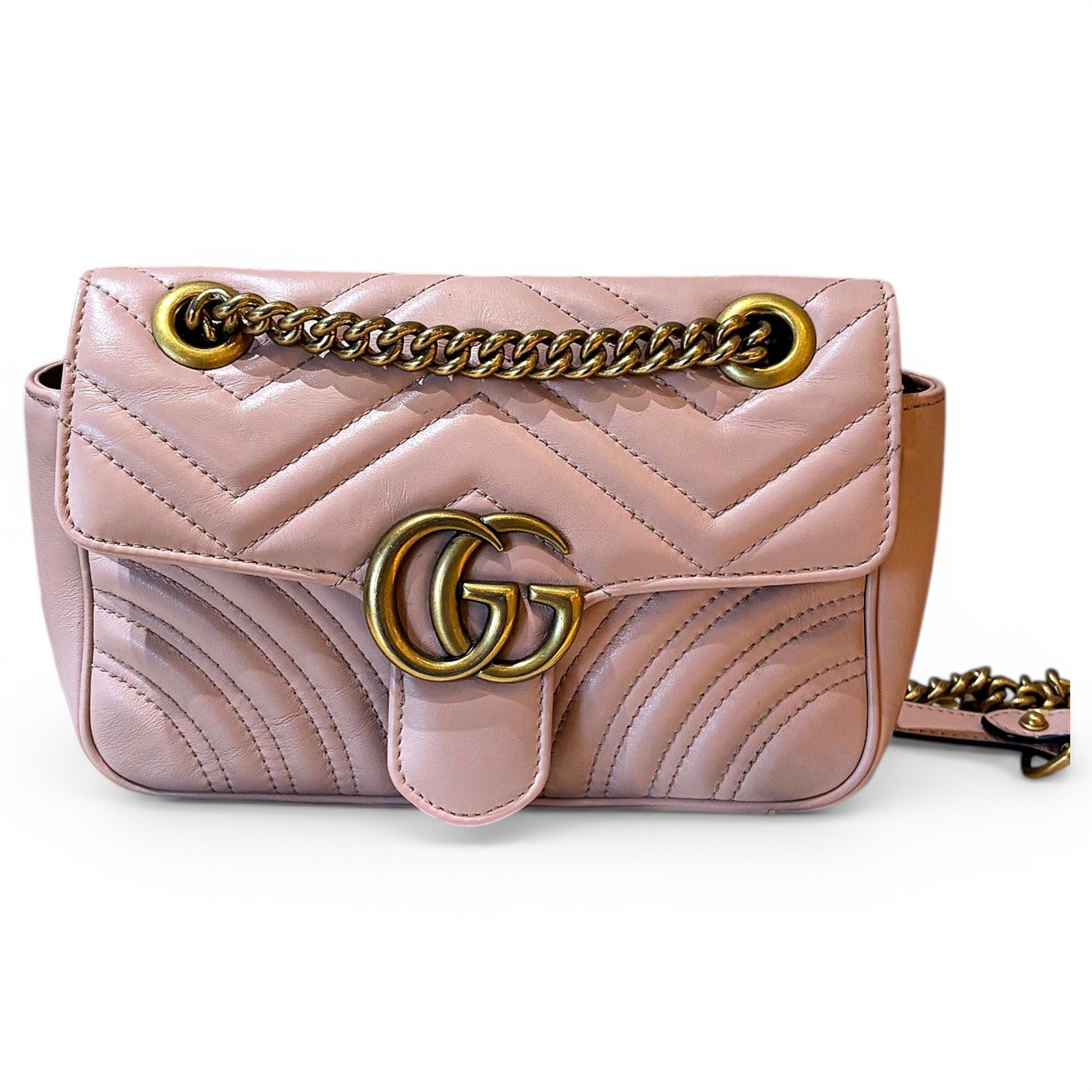 GG Marmont Flap leather crossbody bag