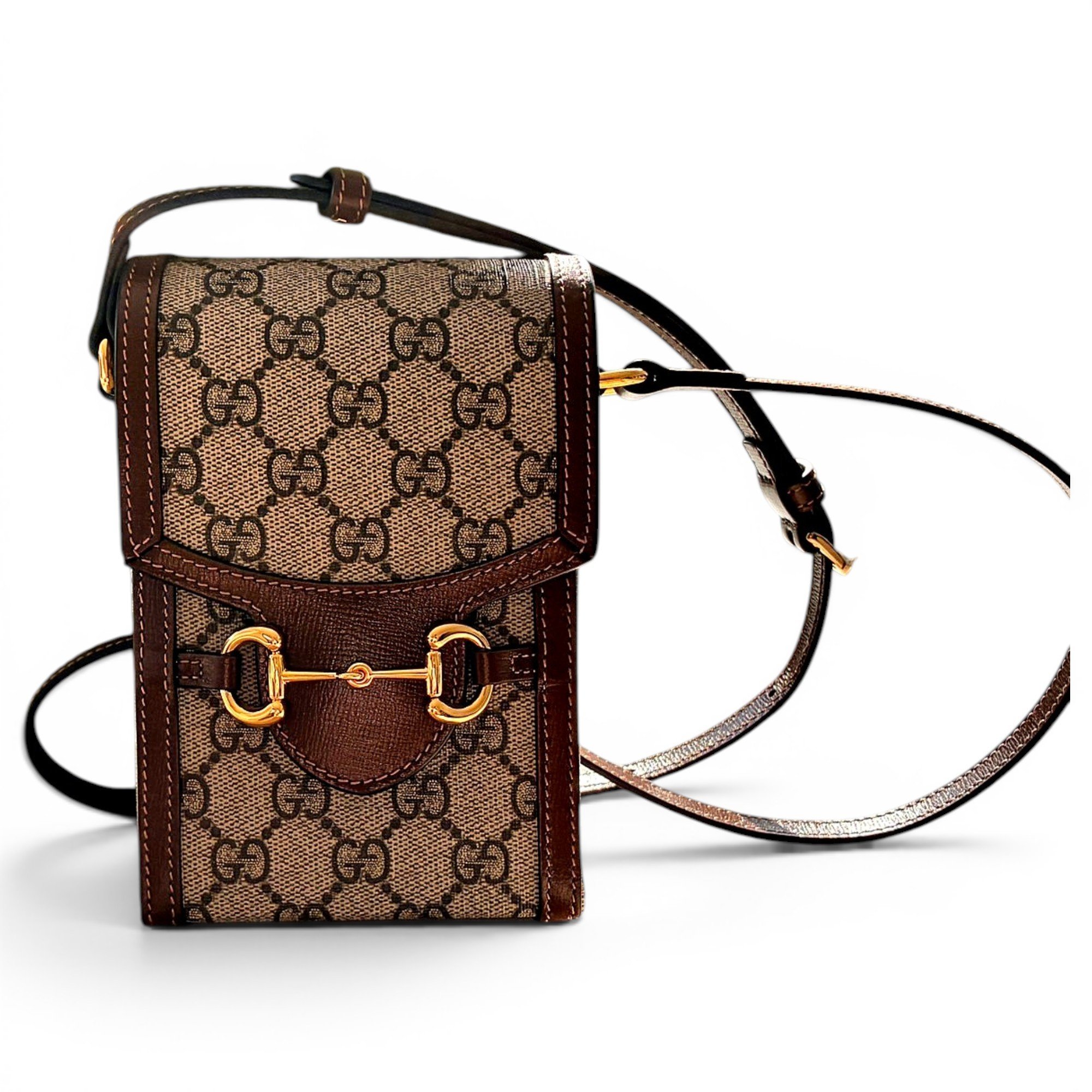 Horsebit 1955 Vertical leather crossbody bag
