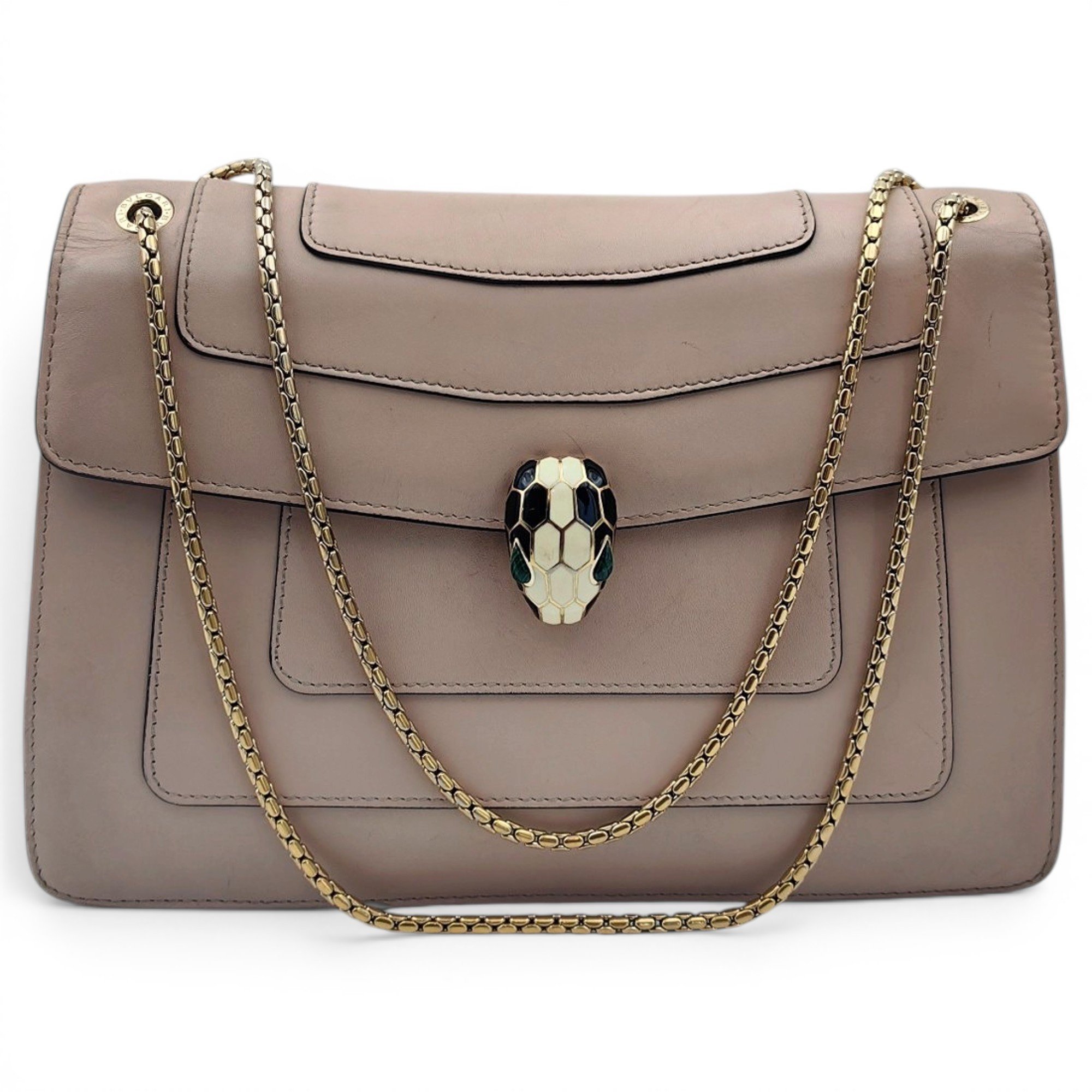 Serpenti leather crossbody bag