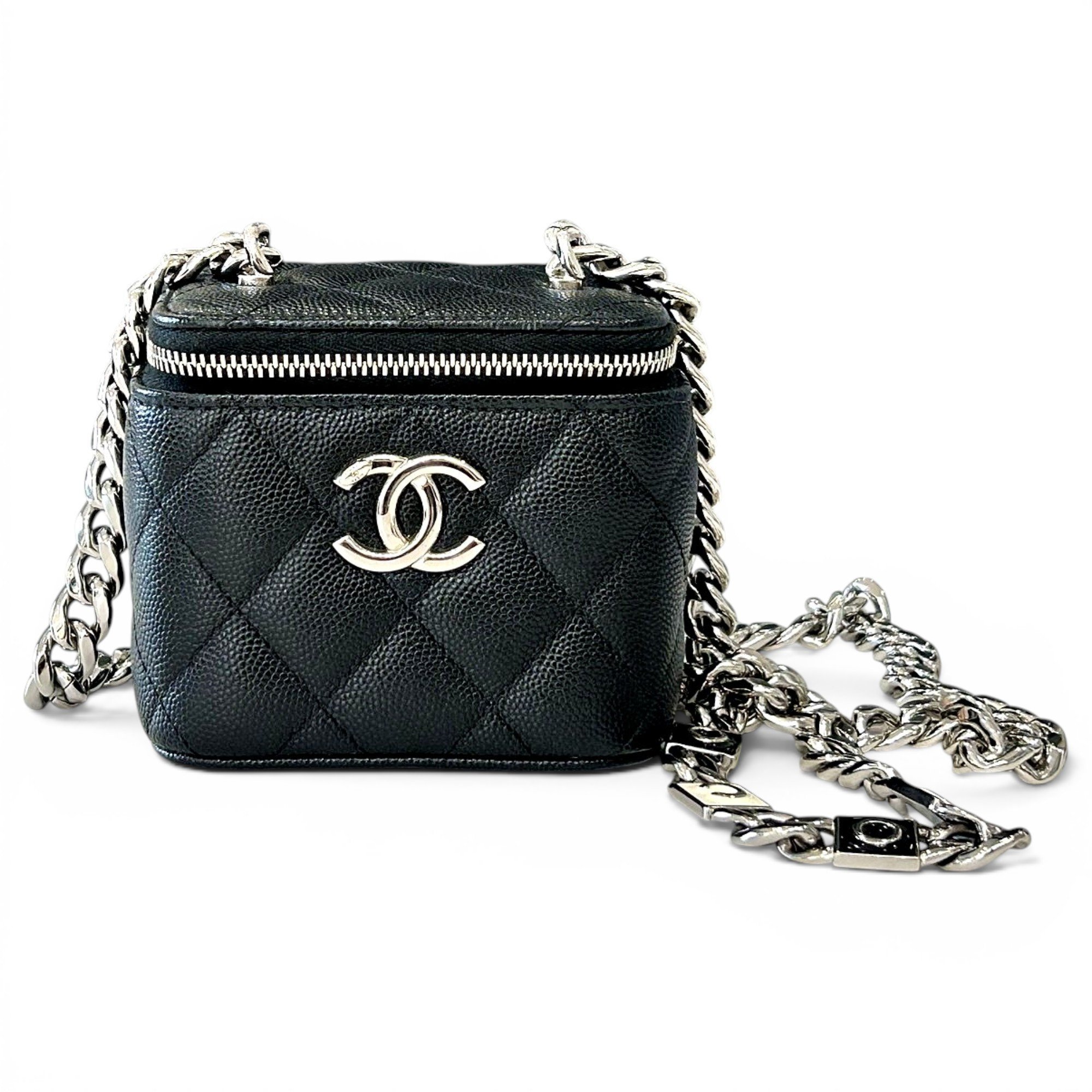 Trendy CC Vanity leather handbag
