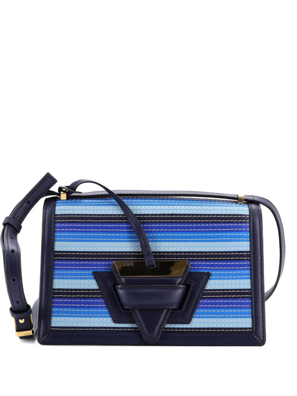 Barcelona Shoulder Bag Stitched Leather Medium crossbody bag