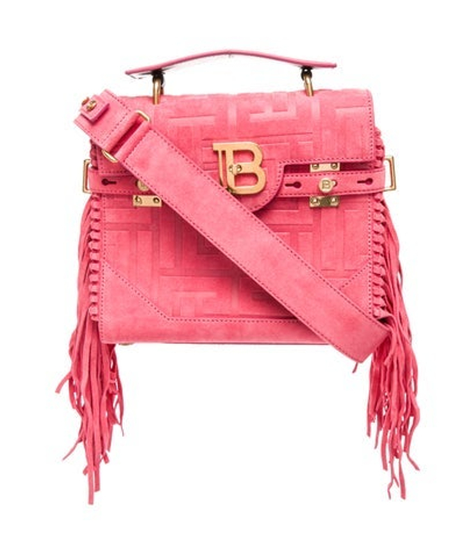 Balmain Quilted Top Handle Bag