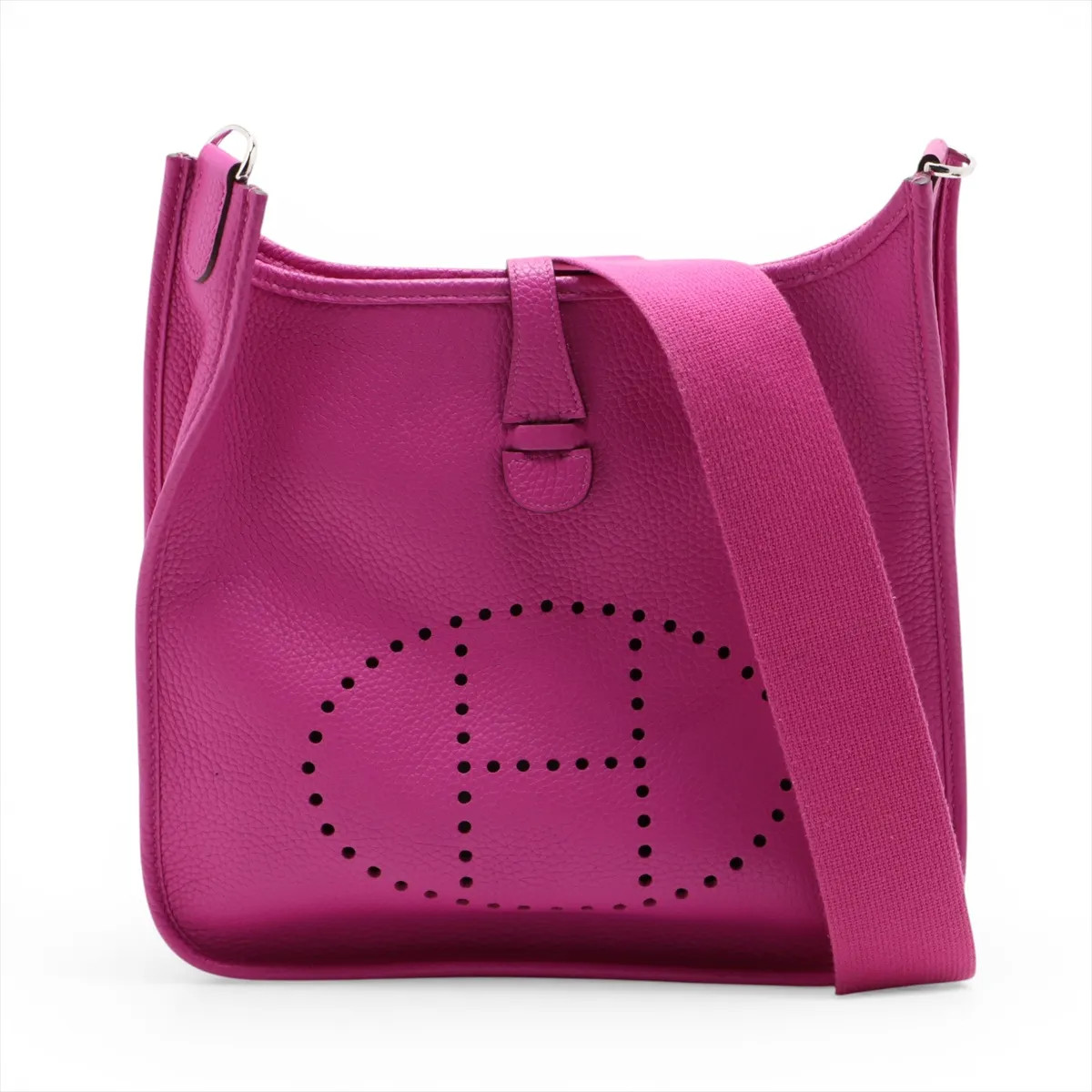 Hermès evelyn 3 29 PM Taurillon Clemence Magnolia Silver Metal Fittings