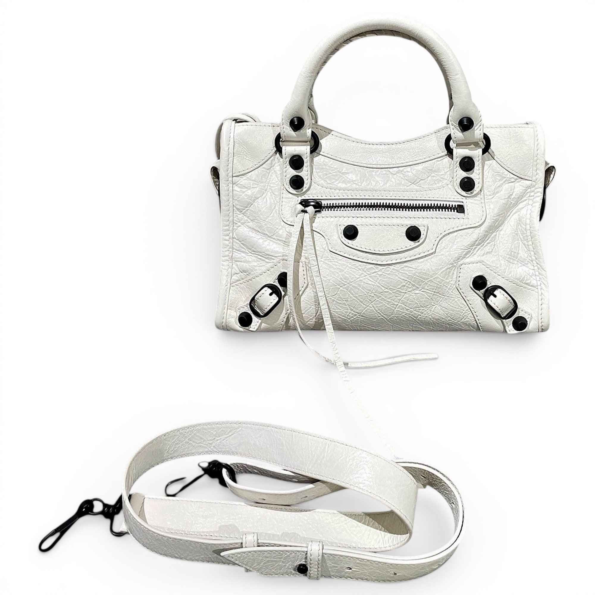 Classic Metalic leather handbag