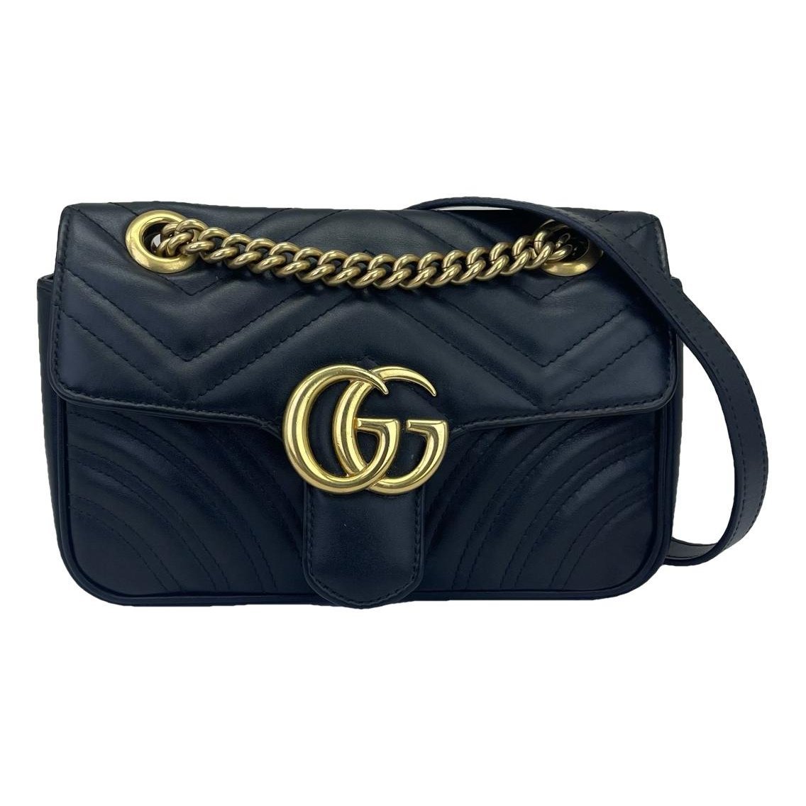 GG Marmont Flap leather handbag