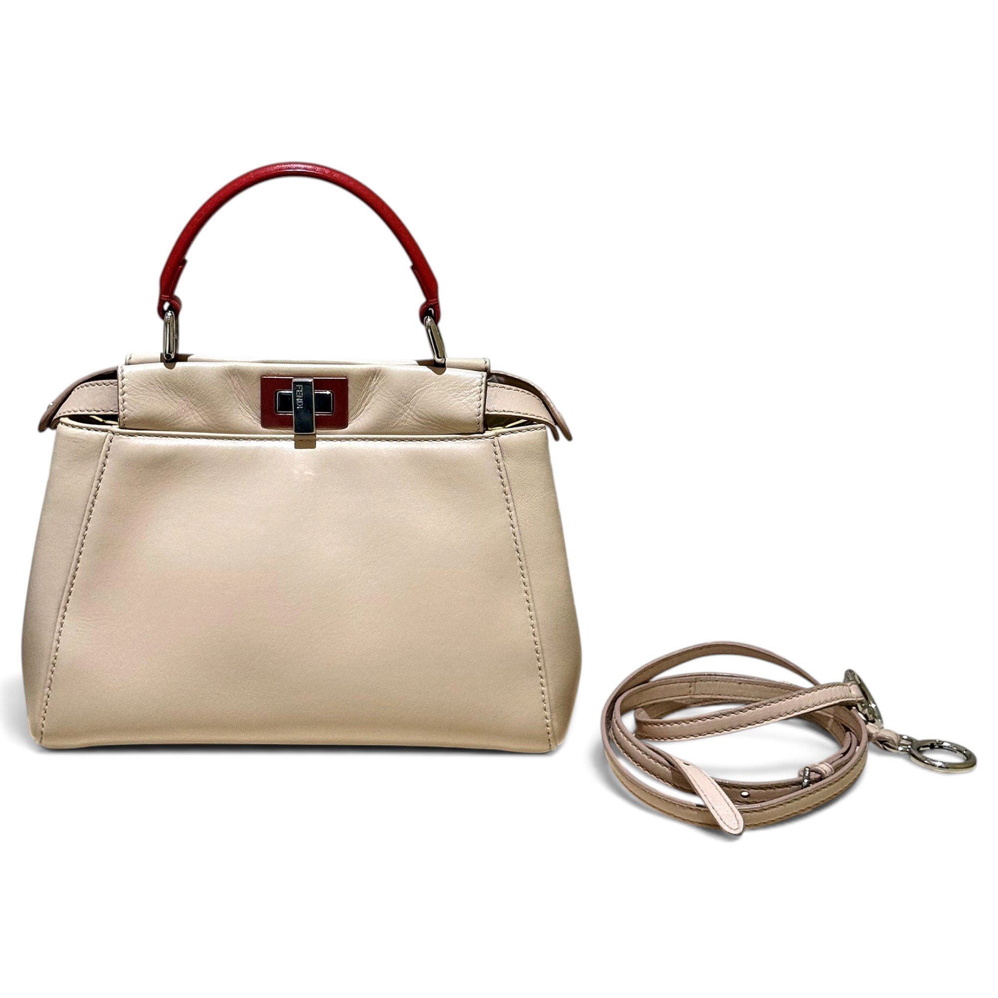 Peekaboo leather handbag