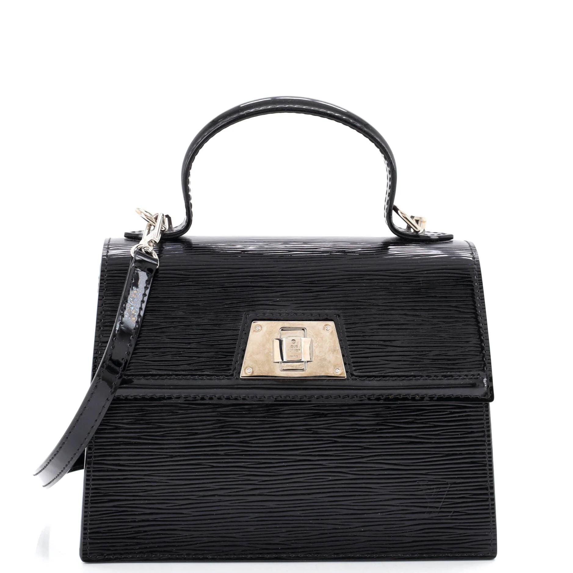 Patent leather handbag