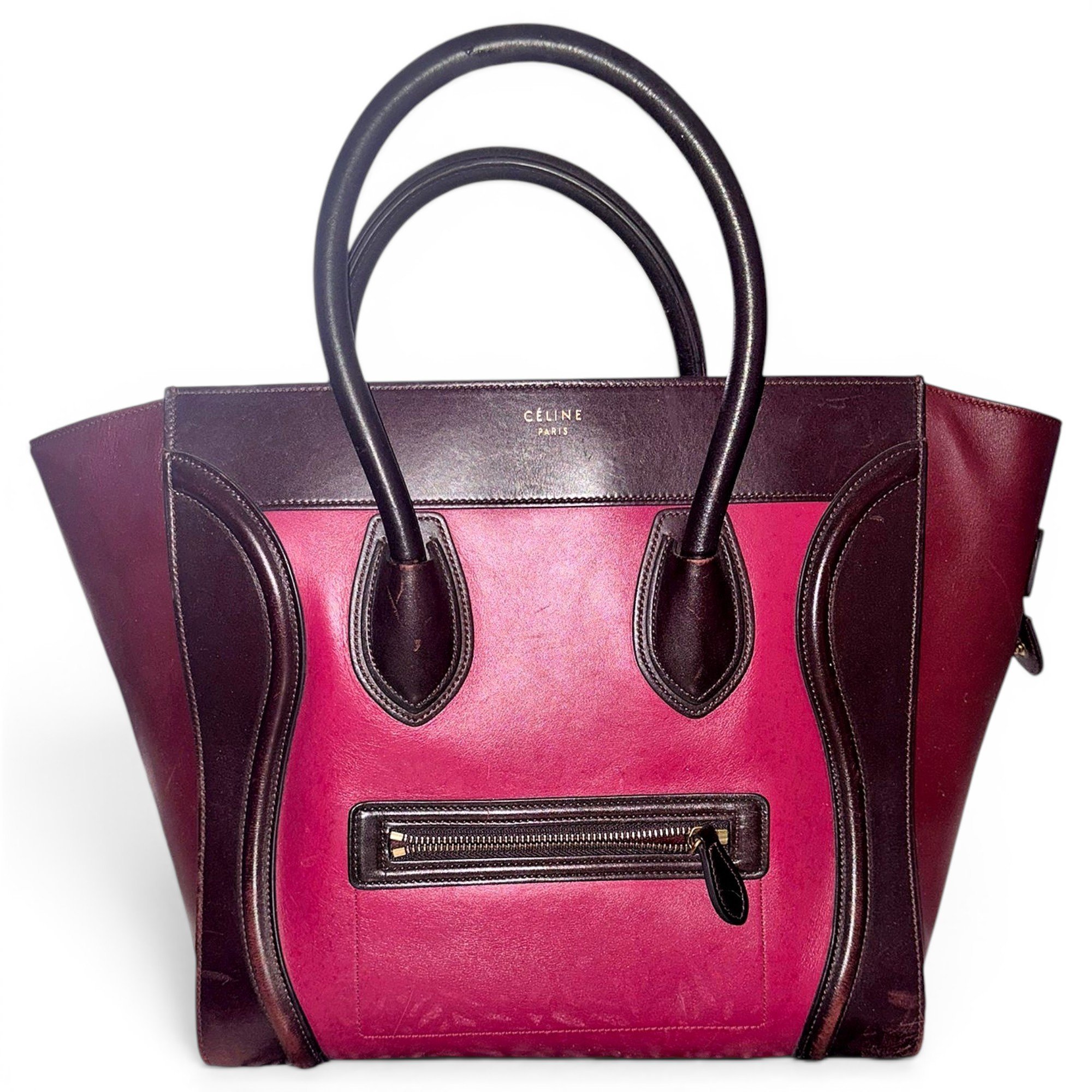 Luggage leather handbag
