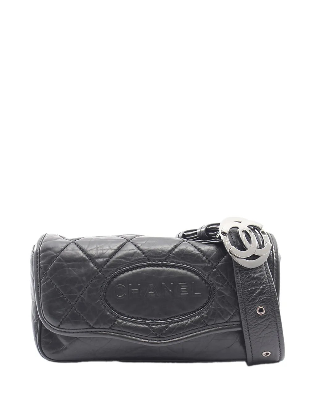 2005-2006 CC Aged Calfskin Logo Flap belt bag