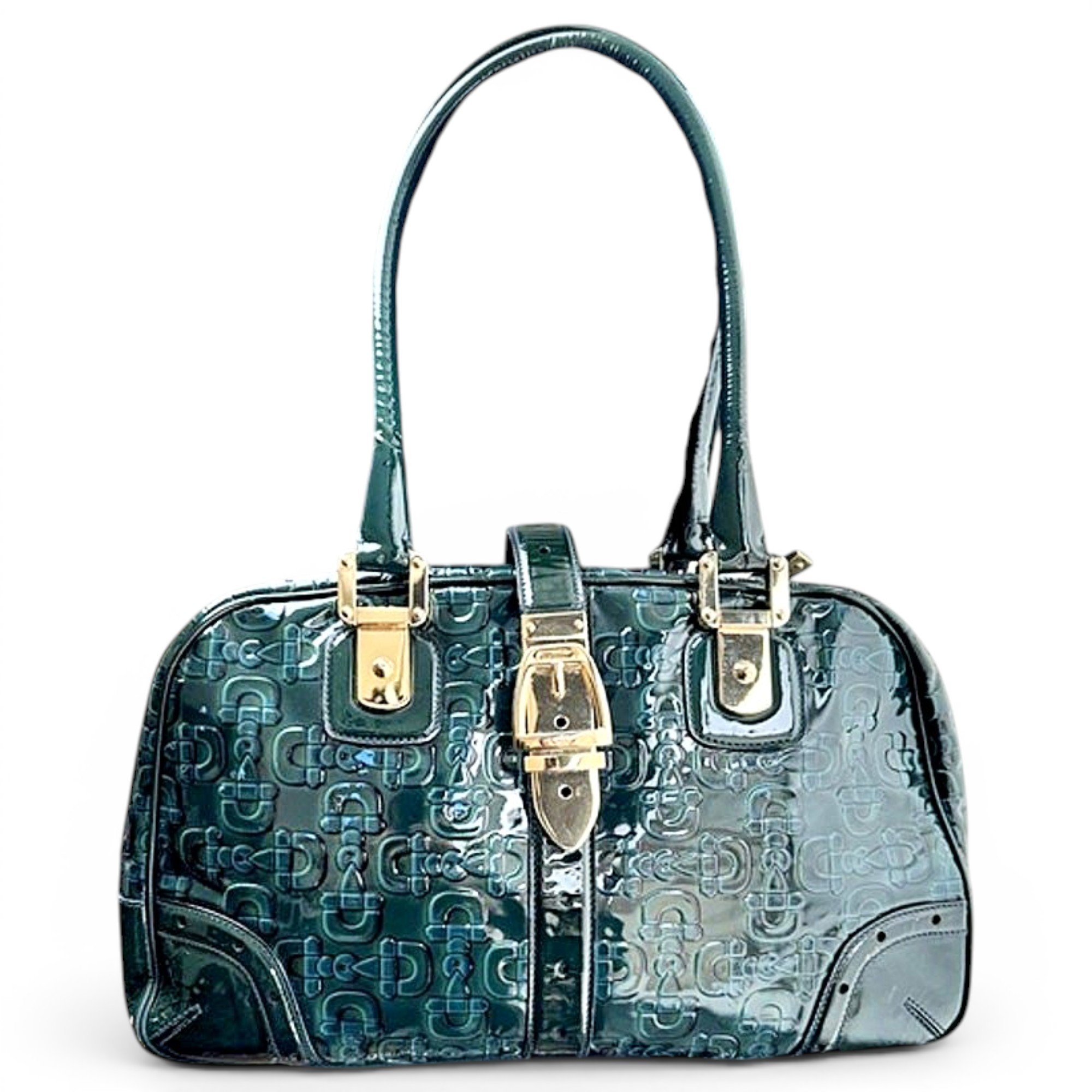 Patent leather handbag
