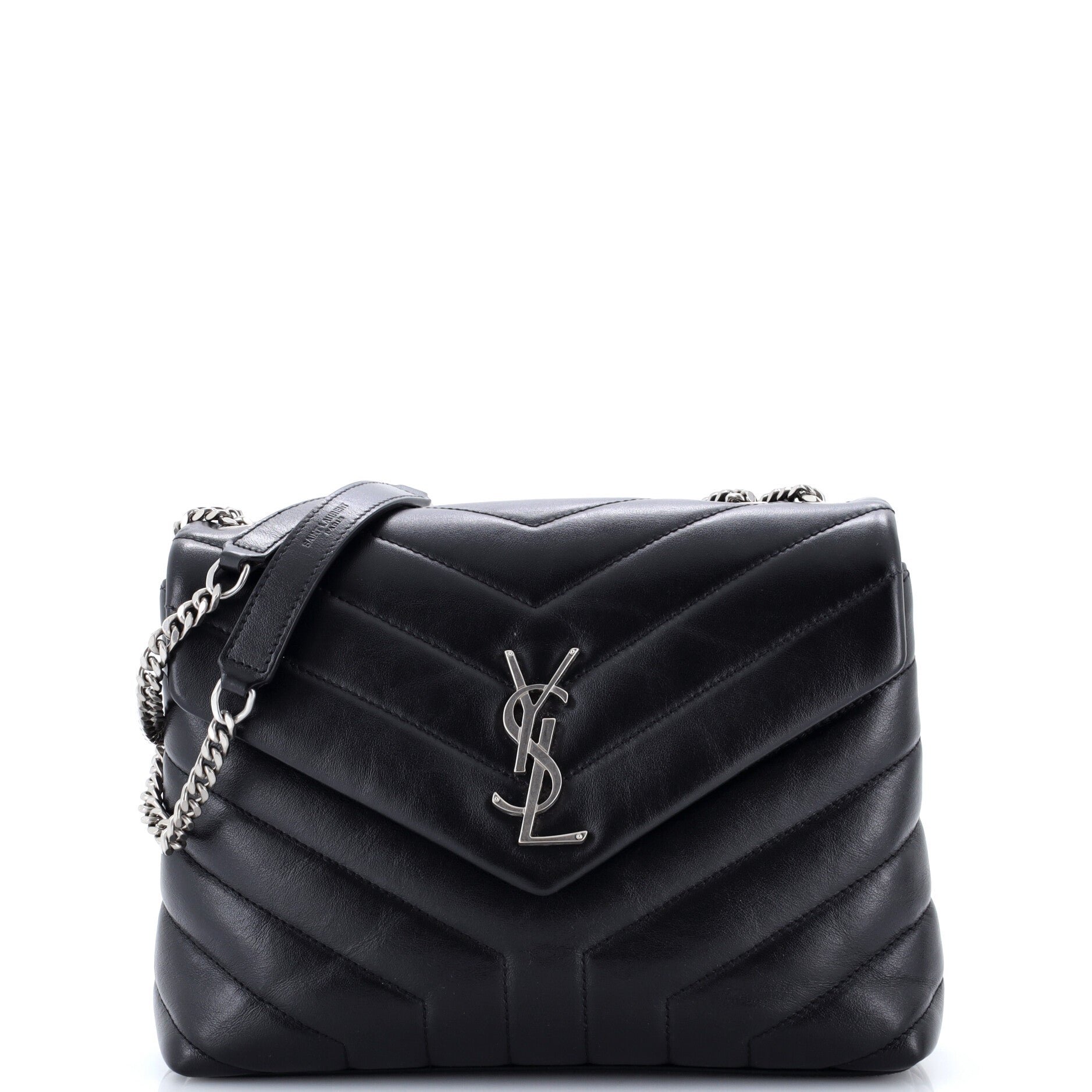Loulou Shoulder Bag Matelasse Chevron Leather Small