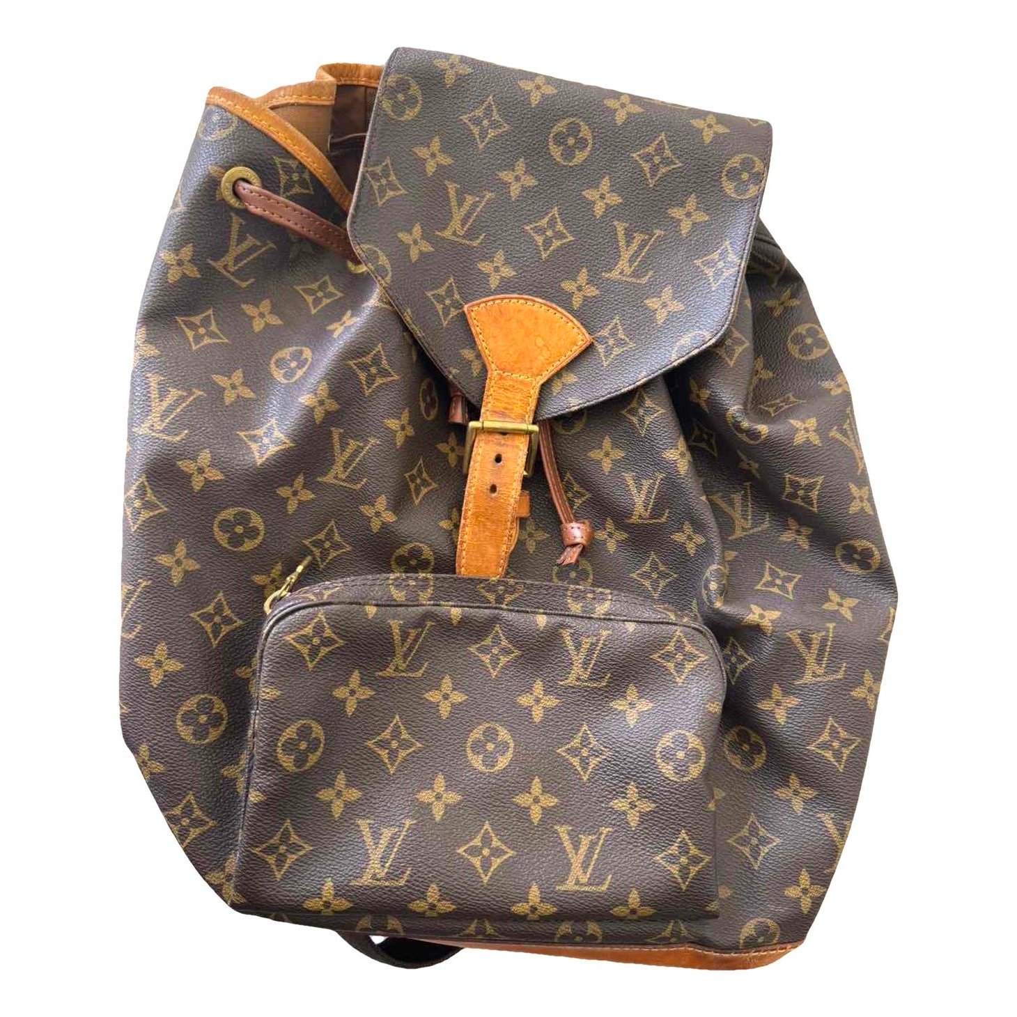 Montsouris Vintage leather backpack