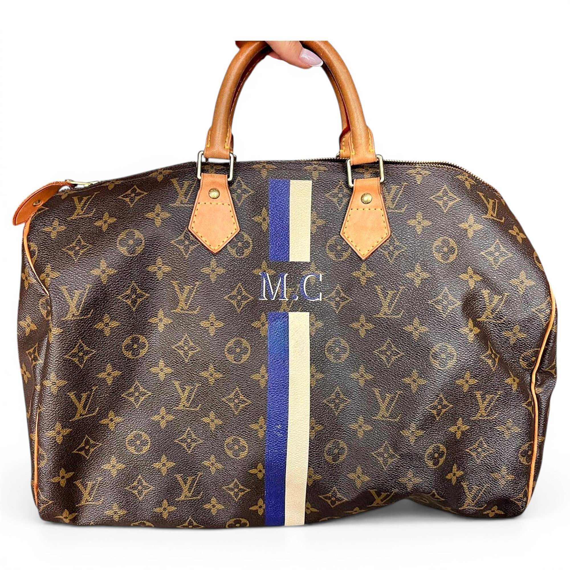 Speedy leather handbag
