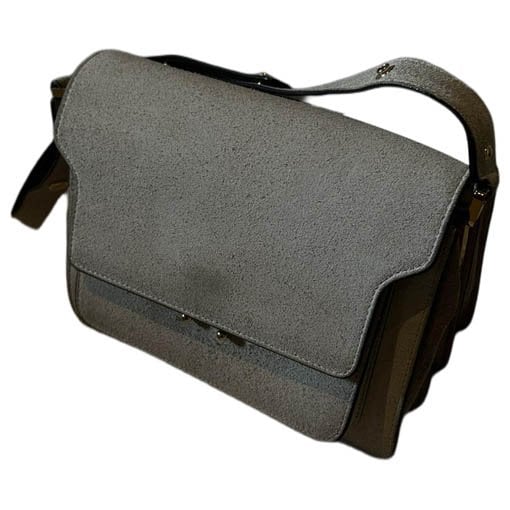 Trunk leather crossbody bag